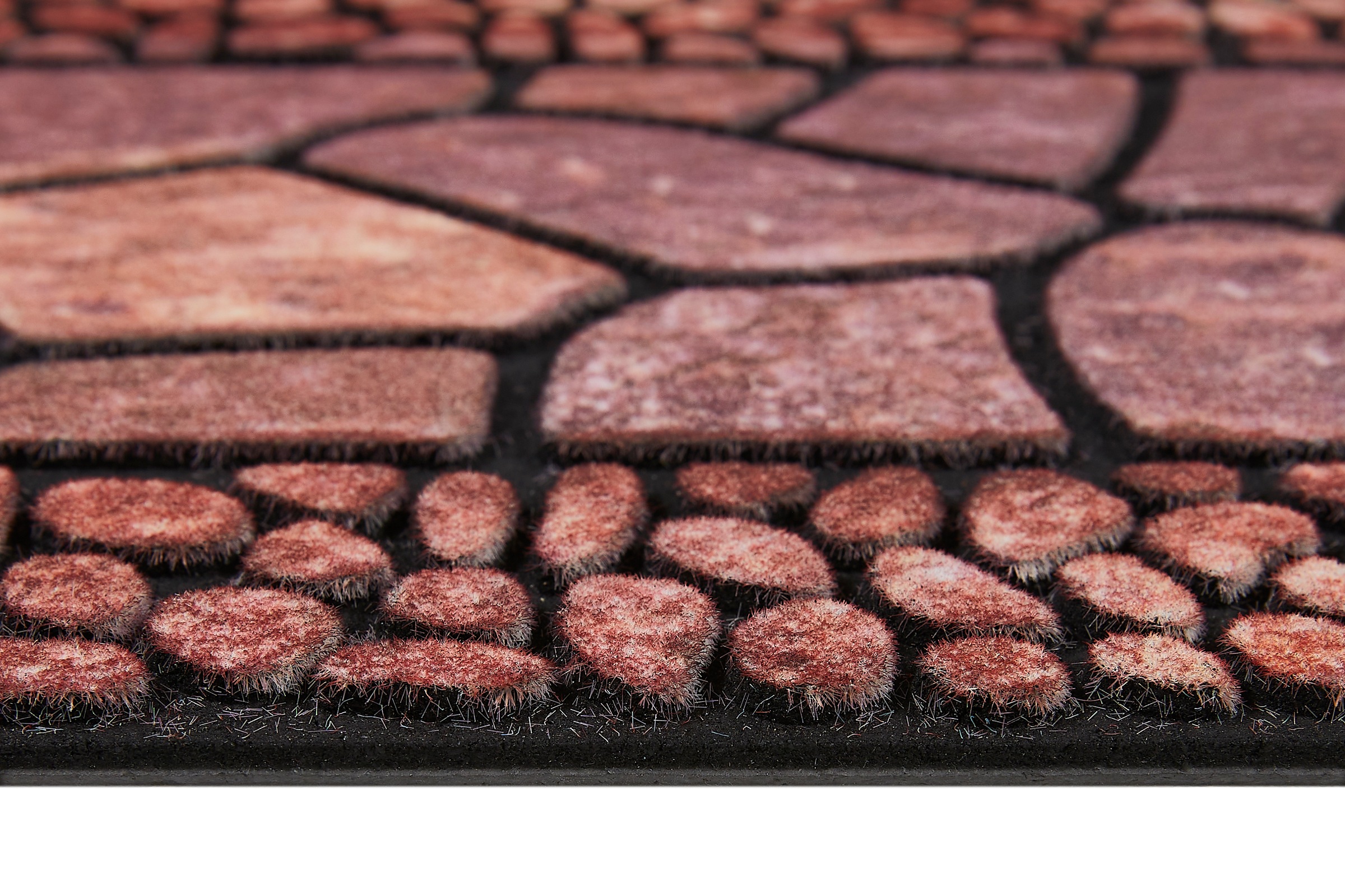 Andiamo Stufenmatte »Outdoor, 2er Set«, rechteckig, 6 mm Höhe, Outdoor-Stufenmatten, Stein Motiv, Gartenbereich, Außenbereich
