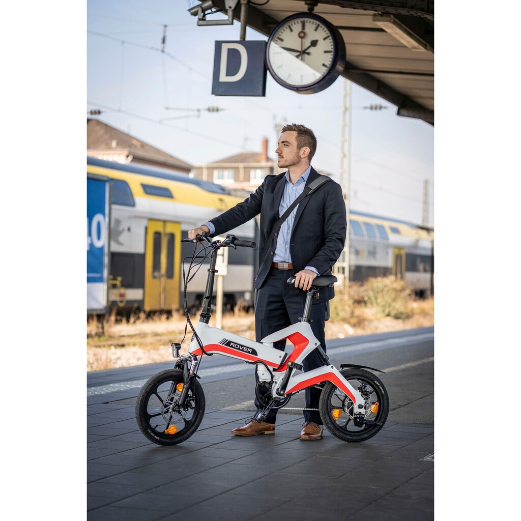 ROVER E-Bike »Fold E-Bike FFR 701«, 1 Gang, Heckmotor 250 W