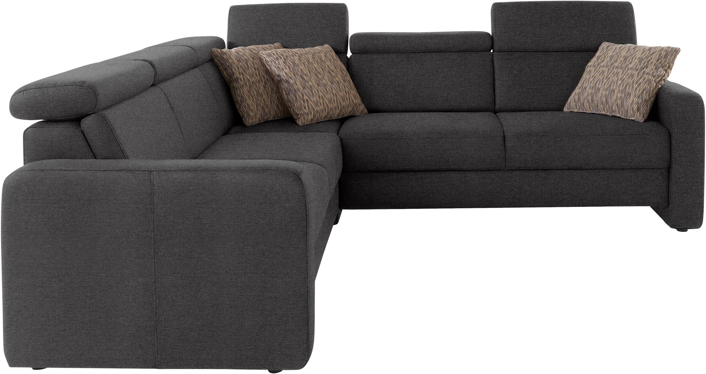 sit&more Ecksofa »Bologna L-Form«, Kopfteilverstellung, wahlweise mit Bettfunktion und Schubkasten