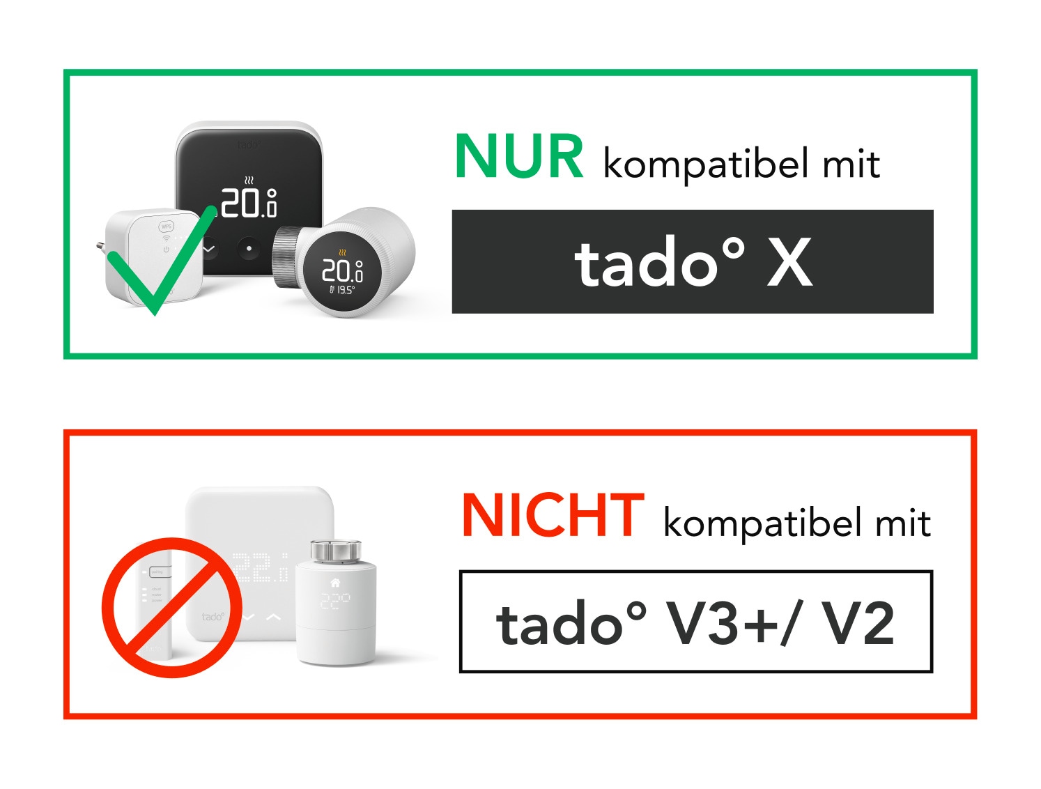 Tado Smart-Home-Zubehör »Kit Smartes Thermostat + 3x Smartes Thermostat (Line X)«, (4 St.)