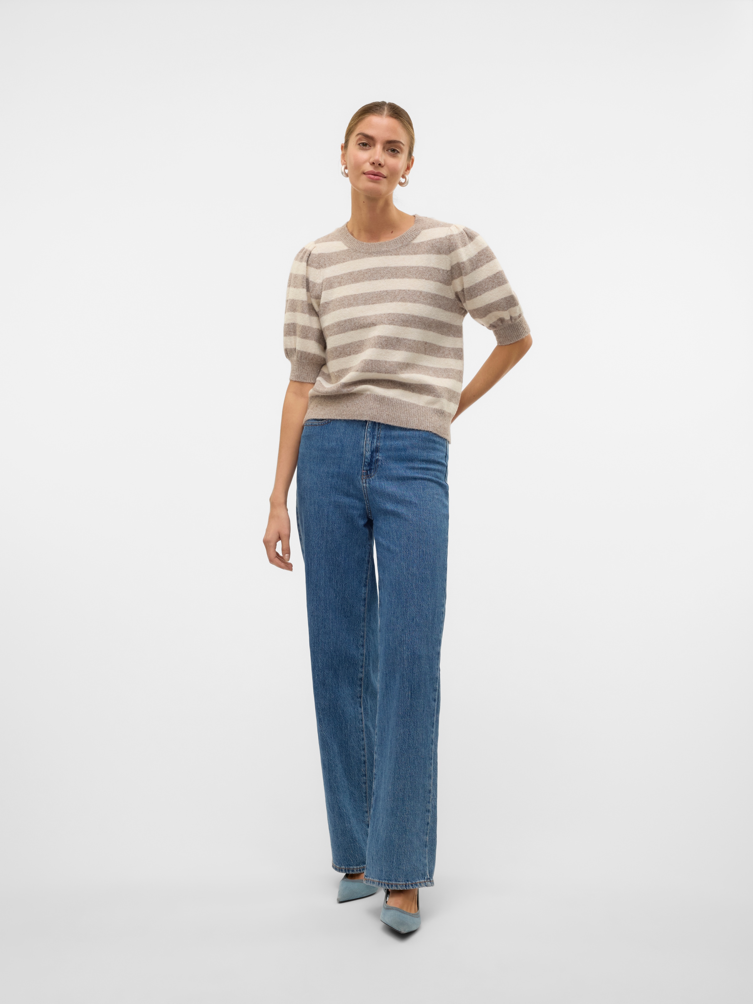 Vero Moda Kurzarmpullover »VMDOFFY 2/4 O-NECK PULLOVER GA NOOS«