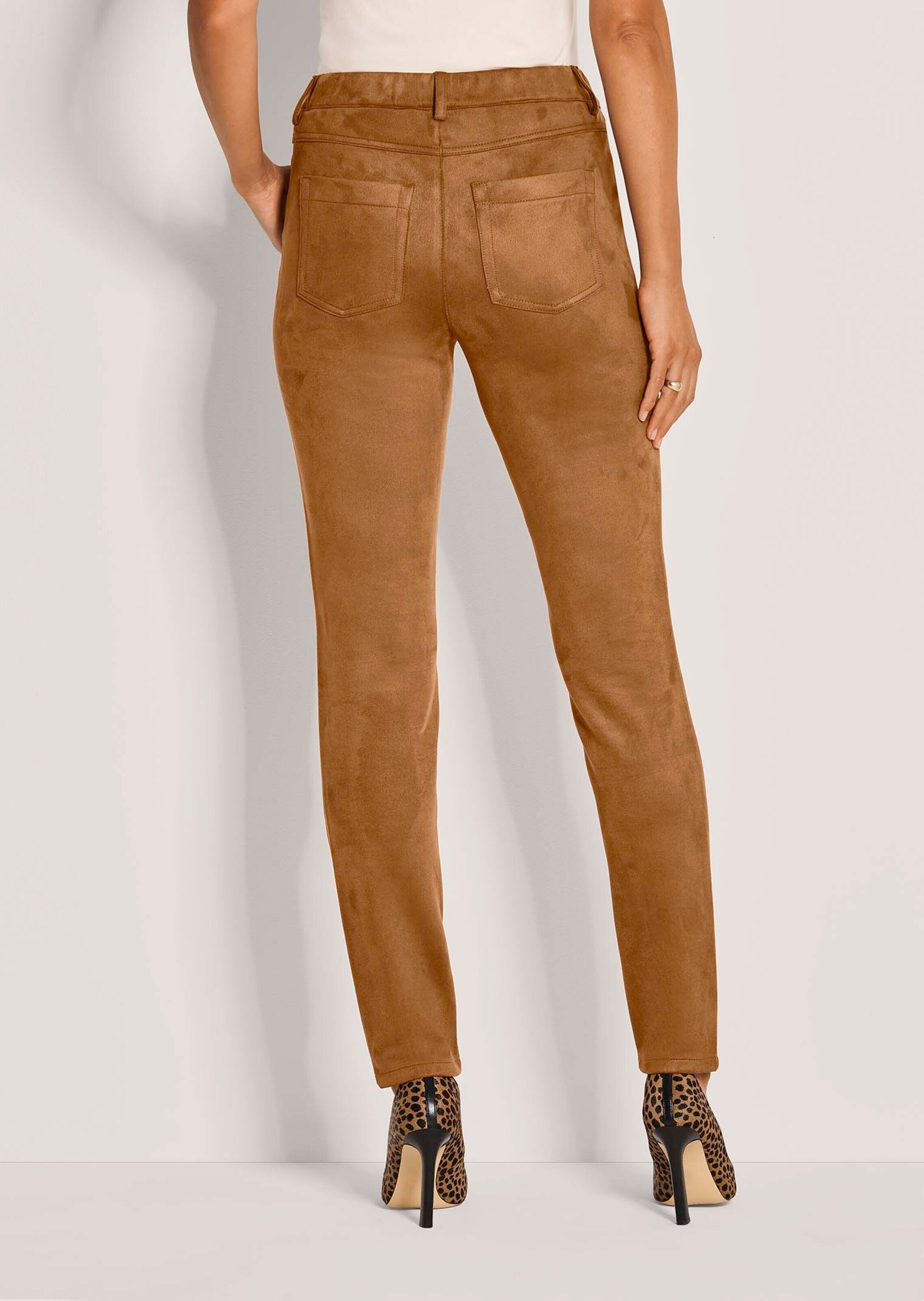 MADELEINE Stoffhose »Jeggings Slim Fit Hose in Veloursleder-Optik«
