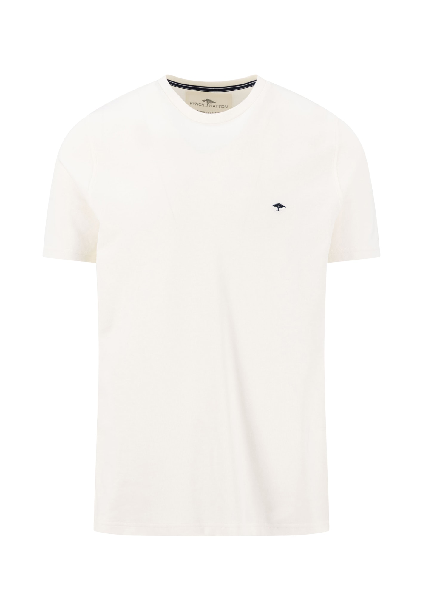 FYNCH-HATTON T-Shirt mit Logo Stickerei günstig online kaufen