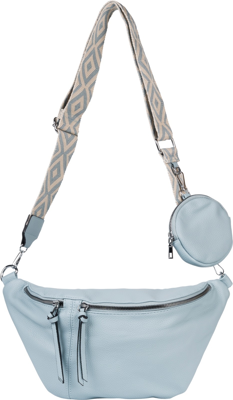 styleBREAKER Umhängetasche "Halbmond Crossbody Bag Set 3-Teilig"