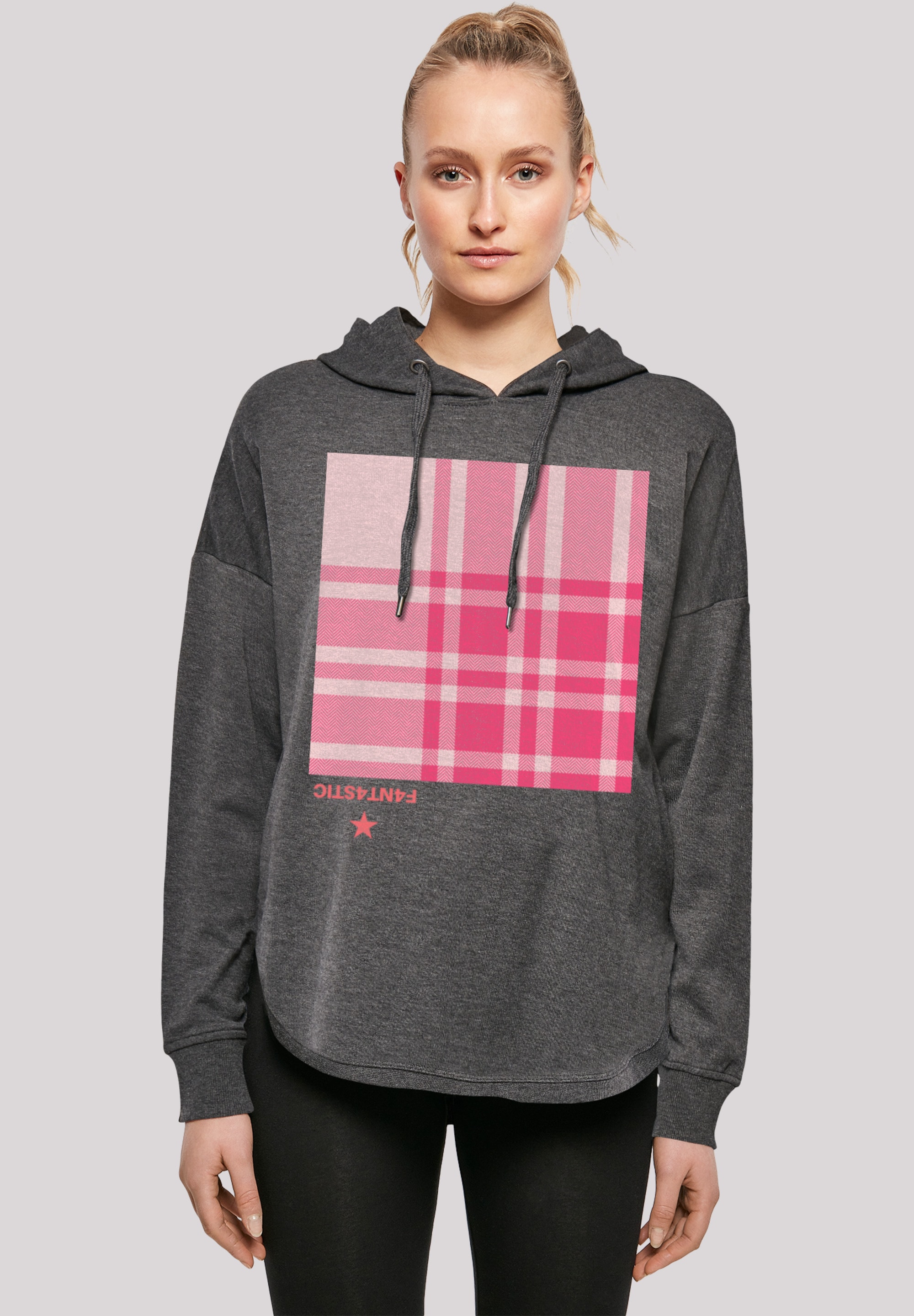 Kapuzenpullover »Karo Pink«, Print