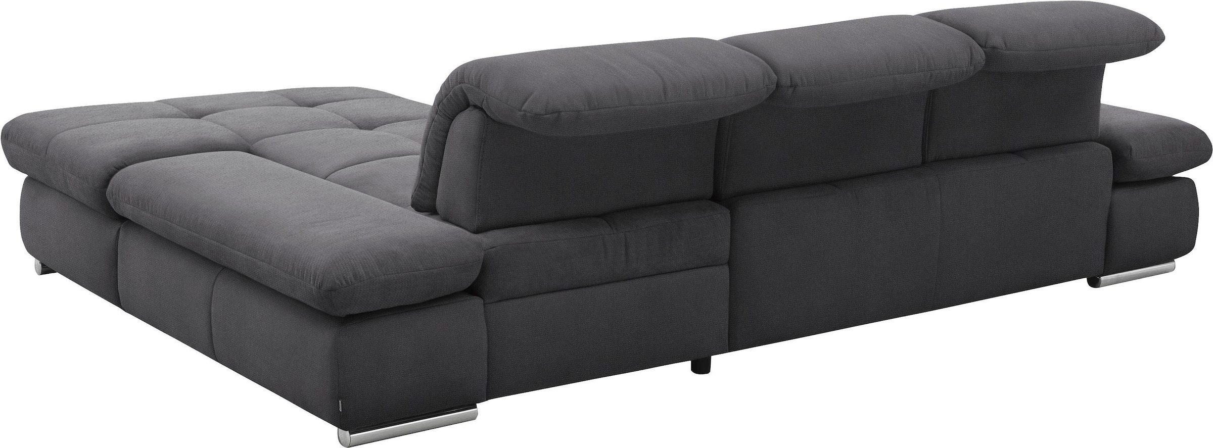 set one by Musterring Ecksofa »SO4100 V«, mit verstellbaren Kopfteilen, wahlweise mit Funktionen, Cord-Bezug