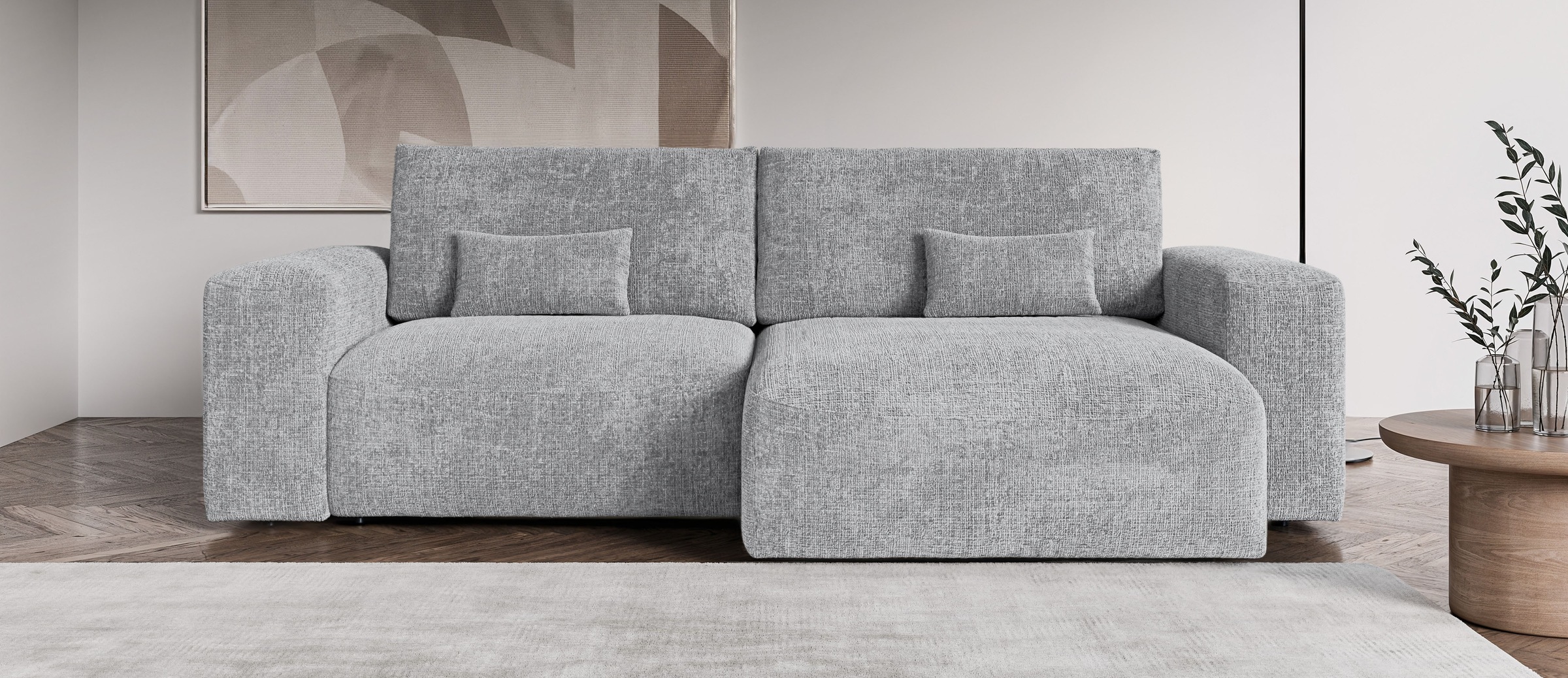 OTTO home Ecksofa "MATTS Schlafsofa mit Bettkasten, Maße B/T/H: 265/159/89 günstig online kaufen