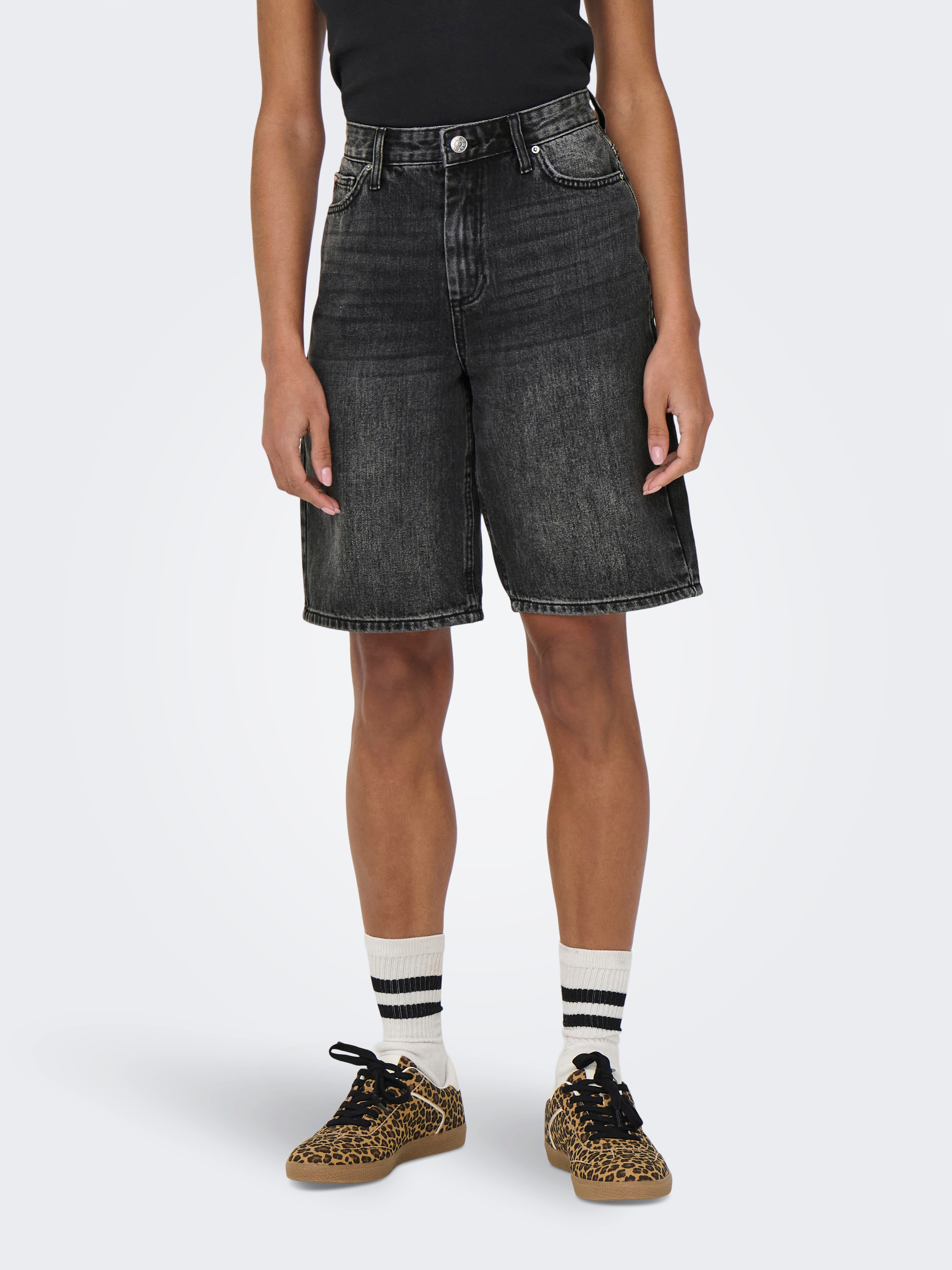 ONLY Jeansshorts "ONLSONNY HW WIDE DNM SHORTS NOOS" Baumwolle, regular fit, High Waist