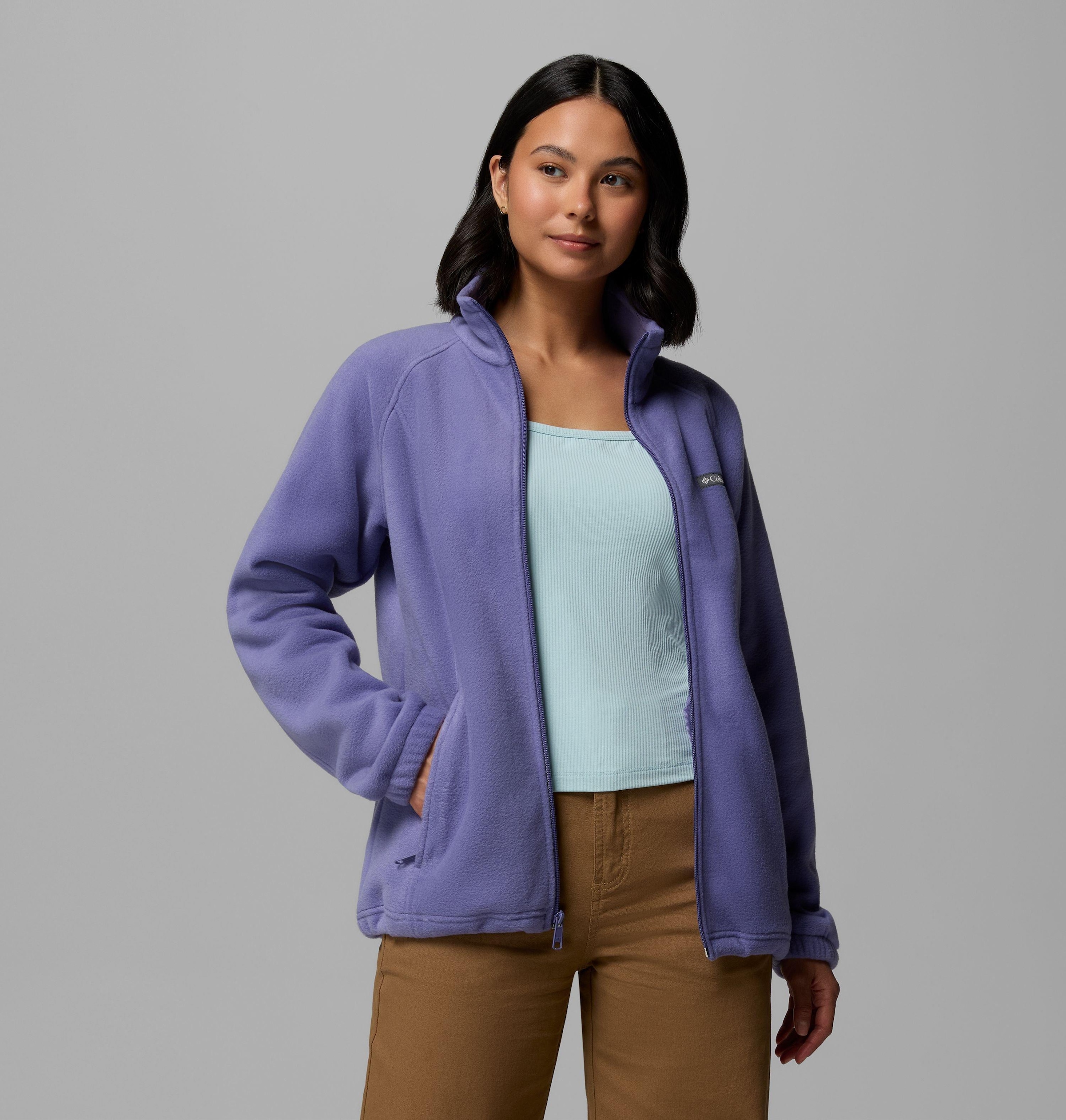 Columbia Fleecejacke »Benton Springs™« sportlicher Stil, klassischer Schnitt, innenliegender Kordelzug