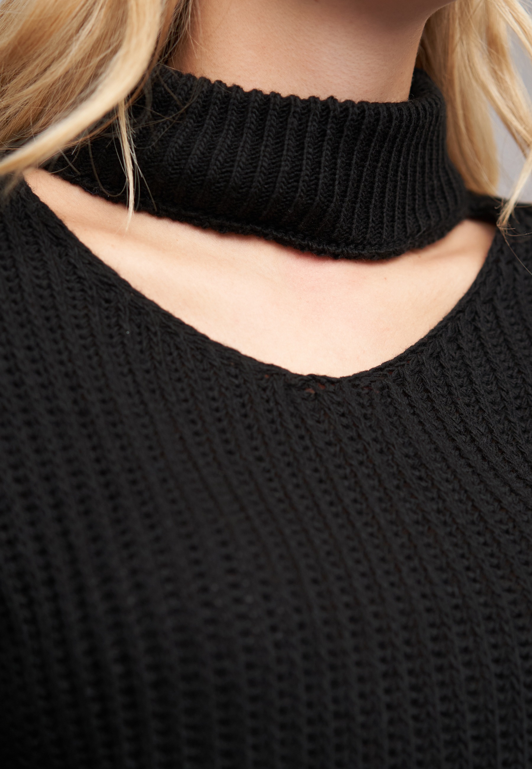 CLOUD 5IVE Fleecepullover »CLOUD 5IVE Pullover mit Stehrollkragen und V-Ausschnitt«
