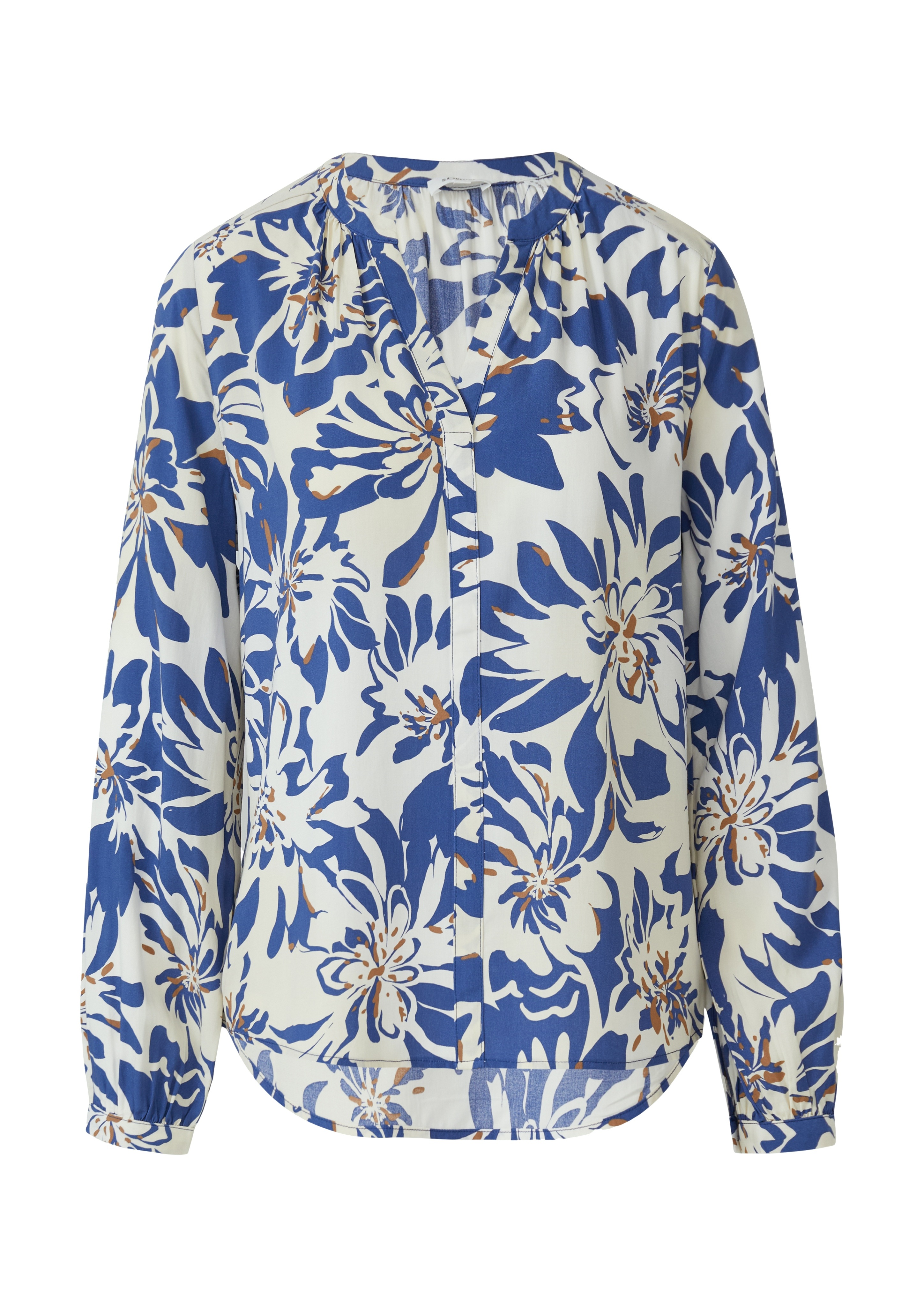 Thumbnail - s.Oliver Klassische Bluse mit All-Over Print