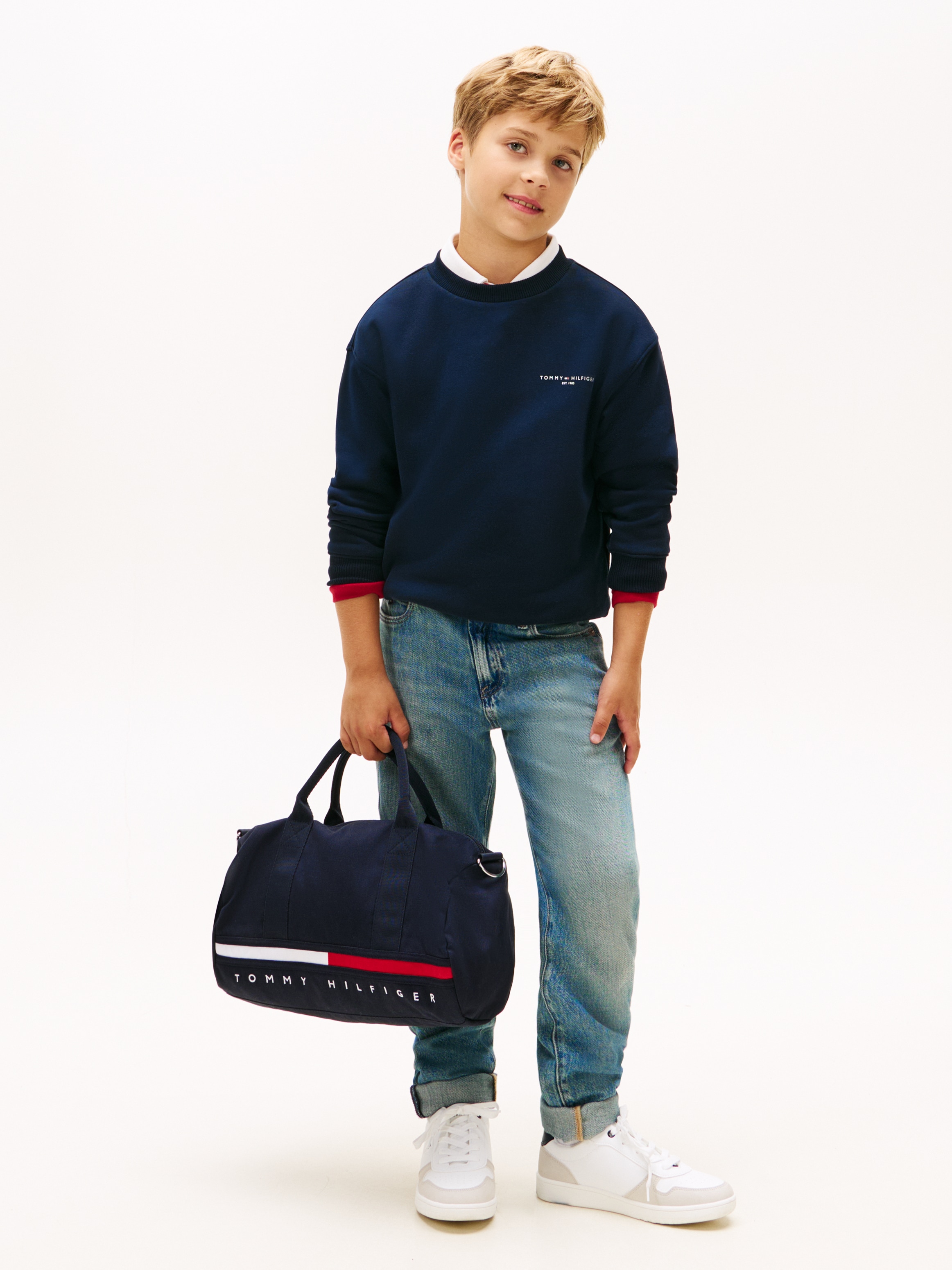 Tommy Hilfiger Sweatshirt »MINI CORP C-NECK« Kinder bis 16 Jahre, für Jungen und Mädchen, regular fit