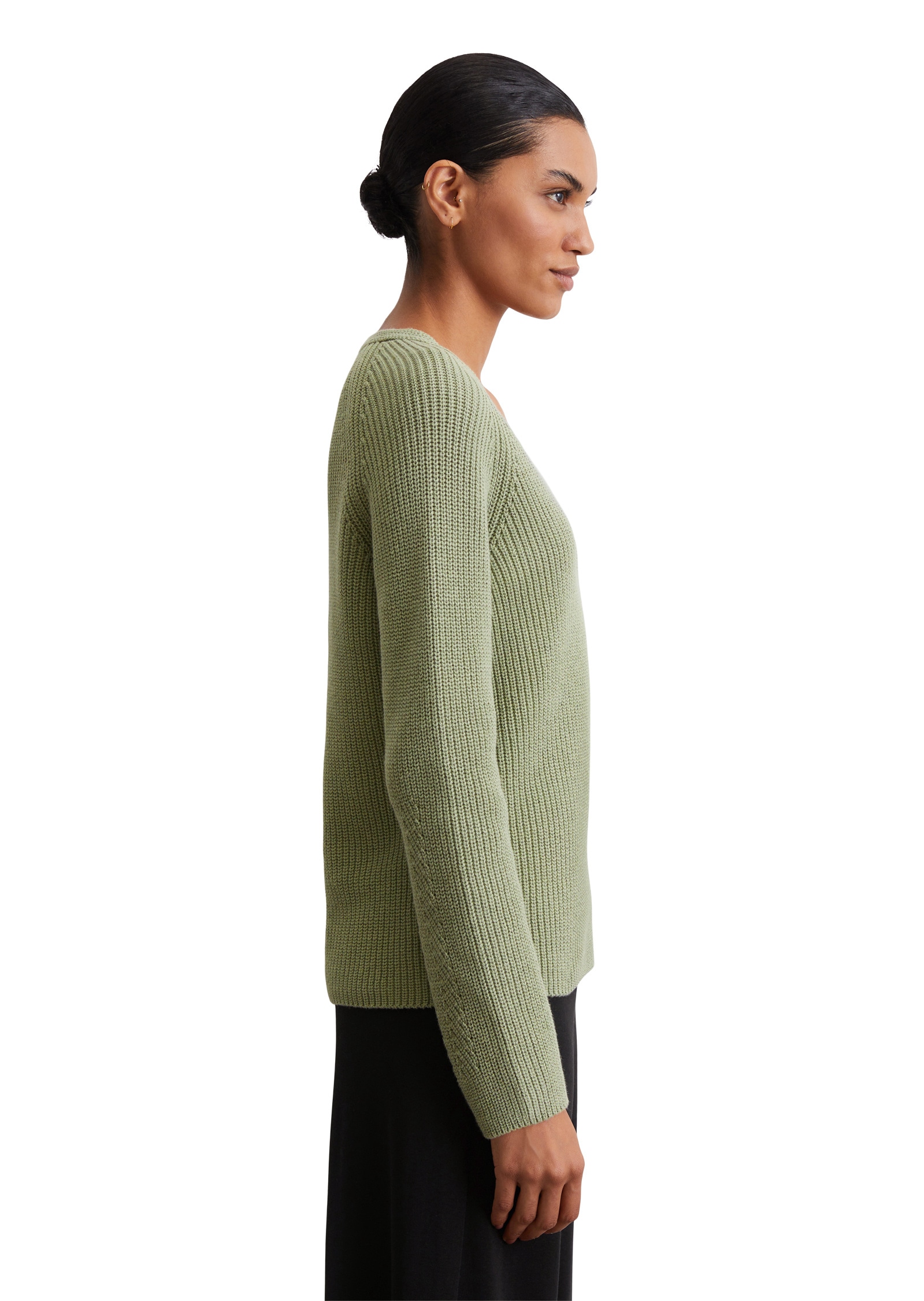 Marc O'Polo V-Ausschnitt-Pullover »aus softem Baumwoll-Garn«