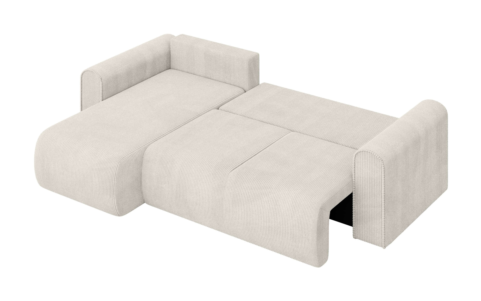 INOSIGN Ecksofa »Zacharia wahlweise Schlafsofa mit Bettkasten, B/T/H 250/166/86 cm«, L-Form mit Wellenunterfederung, Recamiere beidseitig montierbar