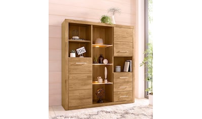 Highboard »Ribe«, Breite 130 cm mit 2 Holztüren