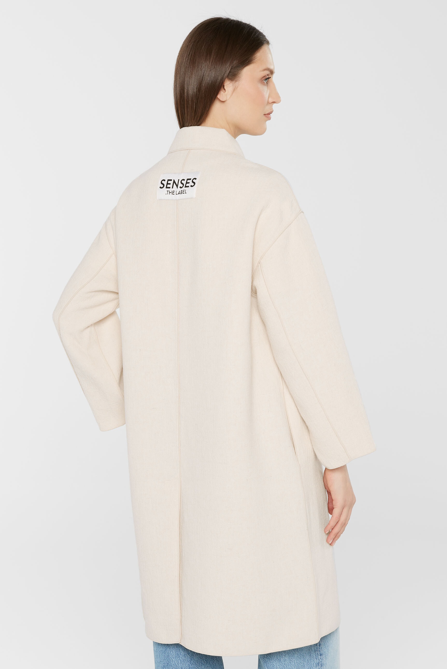 SENSES.THE LABEL Langjacke, ohne Kapuze, mit langem Gehschlitz