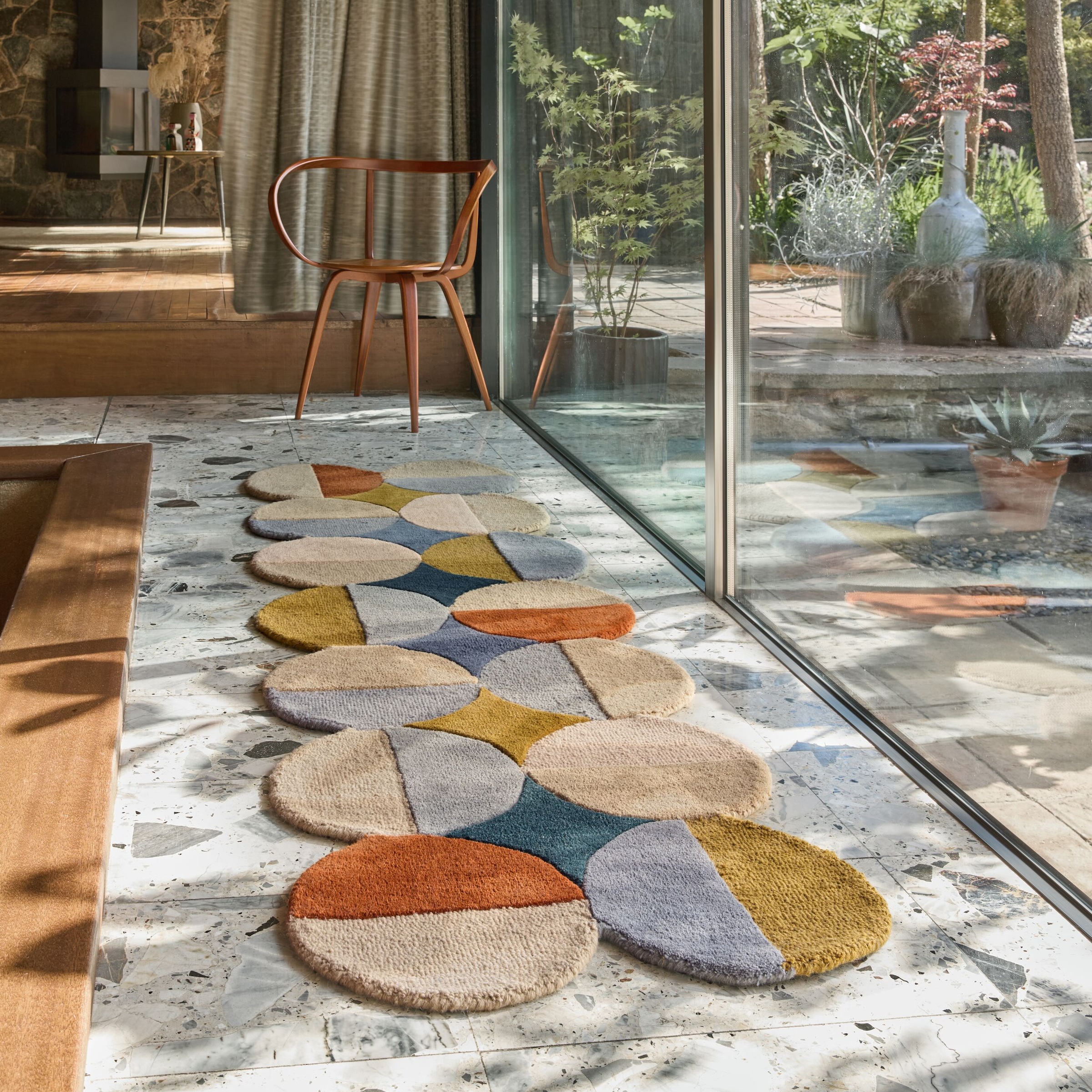 FLAIR RUGS Wollteppich "Mia Ellipse" rechteckig 12 mm Höhe mit gebogenem Zu günstig online kaufen
