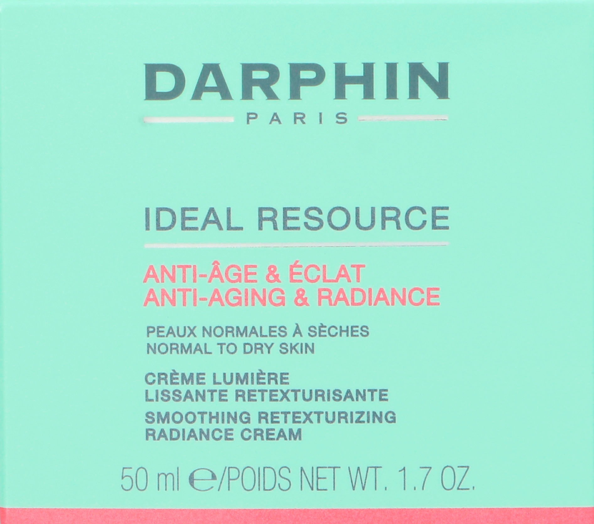 Darphin Anti-Aging-Creme »Ideal Resource Smoothing Retexturizing Radiance Cream«, Ölfrei, ohne Parabene und Mikroplastik, für empfindliche Haut.