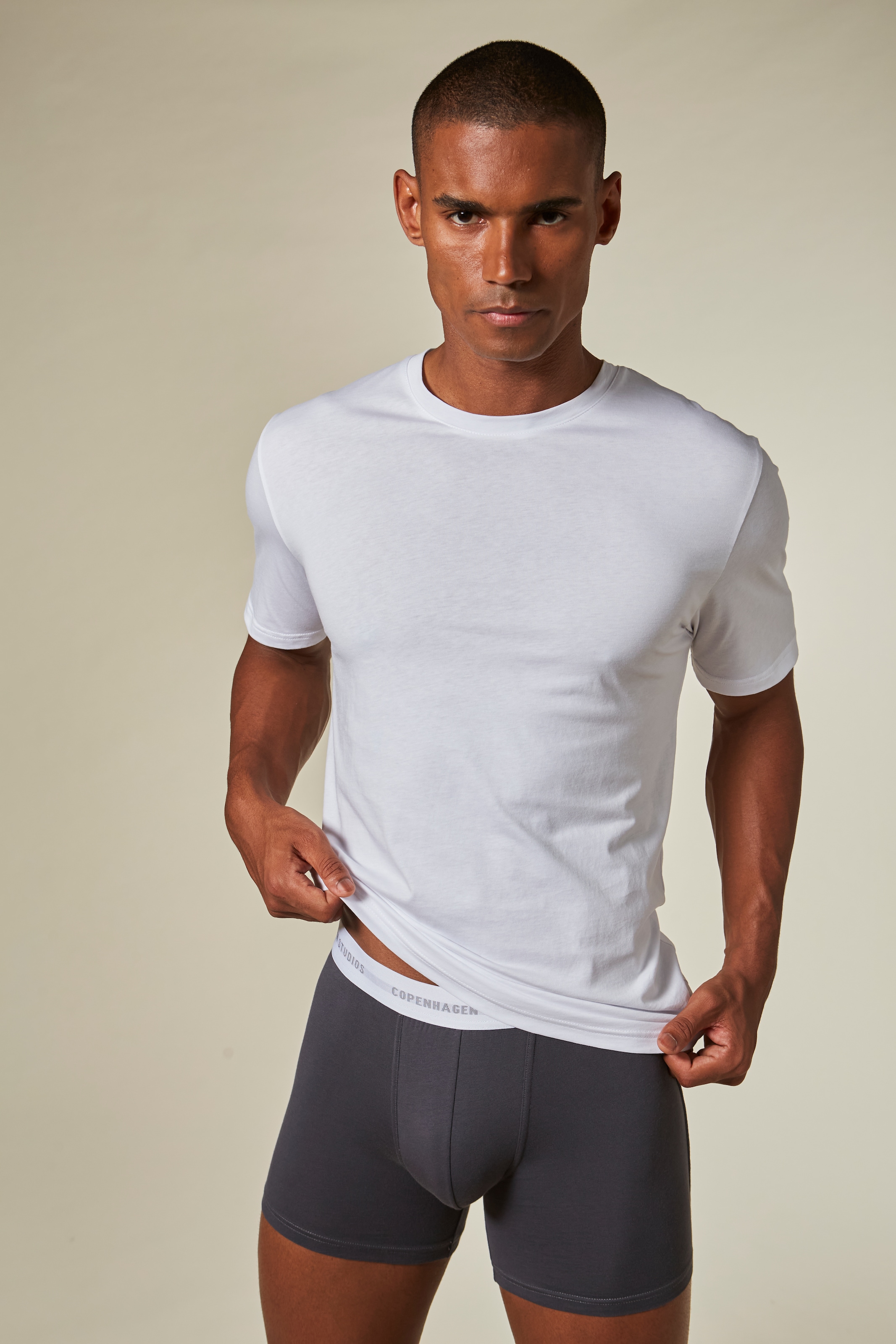 Copenhagen Studios T-Shirt, (Packung, 3 tlg., 3er-Pack), Unterziehshirt aus hochwertiger Bio-Baumwolle