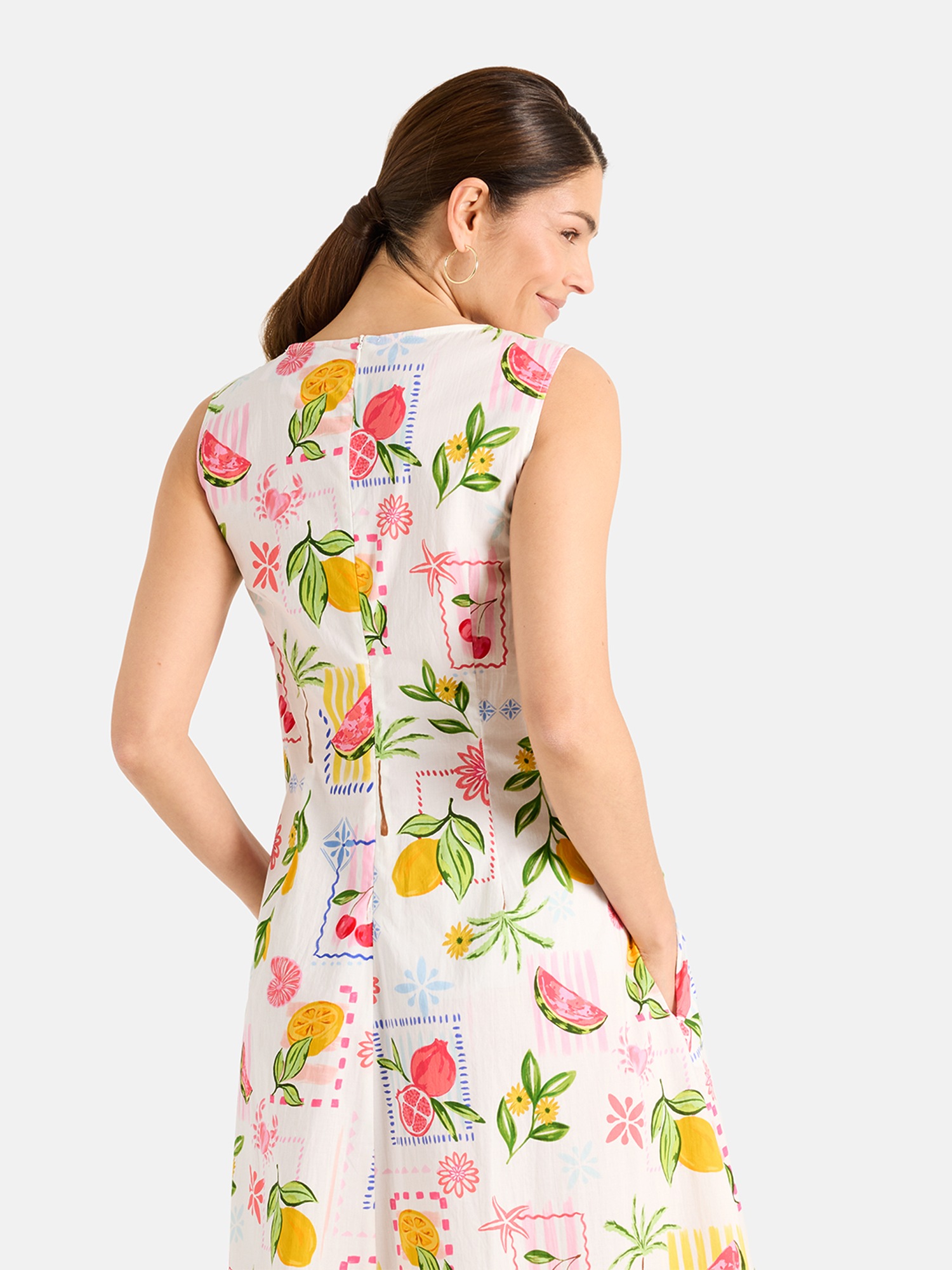 Lieblingsstück Sommerkleid »RosaleaL« Eingrifftaschen in Midi-Länge, Allover-Print