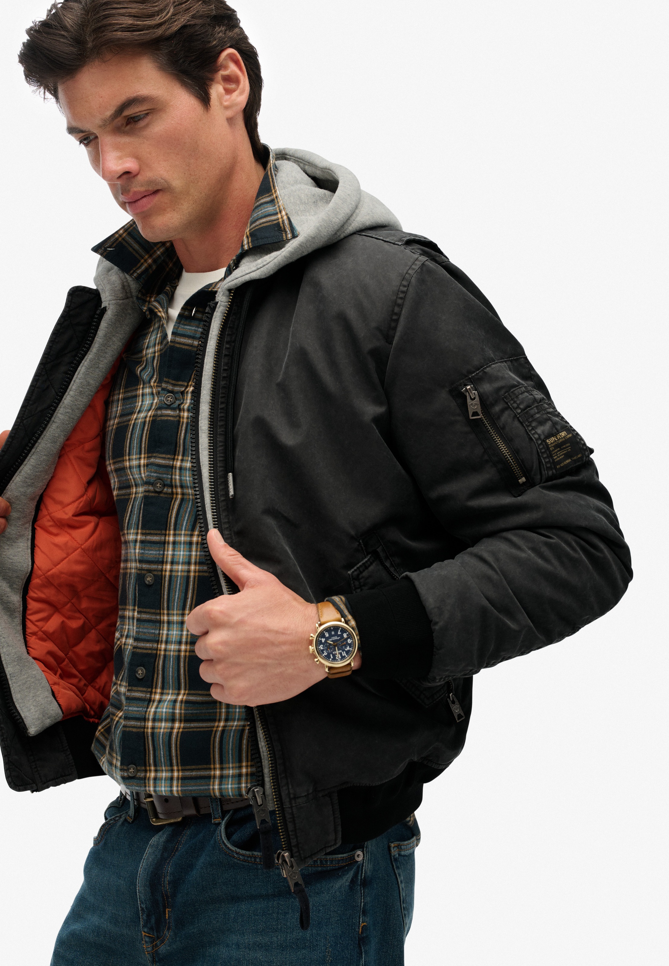Thumbnail - Superdry Parka "MILITARY MA1 BOMBER JACKET" ohne Kapuze