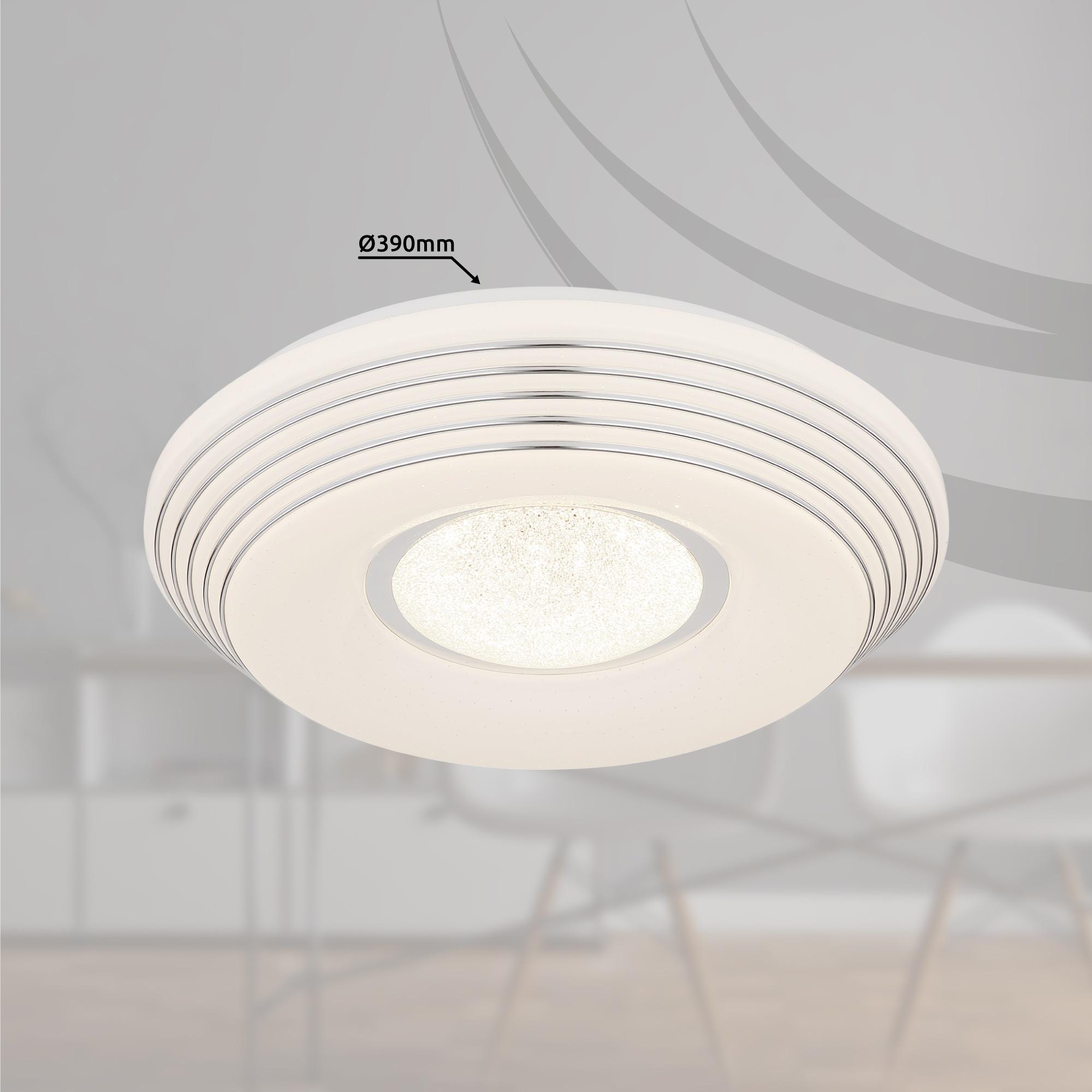 GLOBO LIGHTING Deckenleuchte »PILLO« LED-Modul 1 Stk. warmweiß - kaltweiß Deckenlampe Wohnzimmer-Leuchte Schlafzimmer-Leuchte Flur Küche