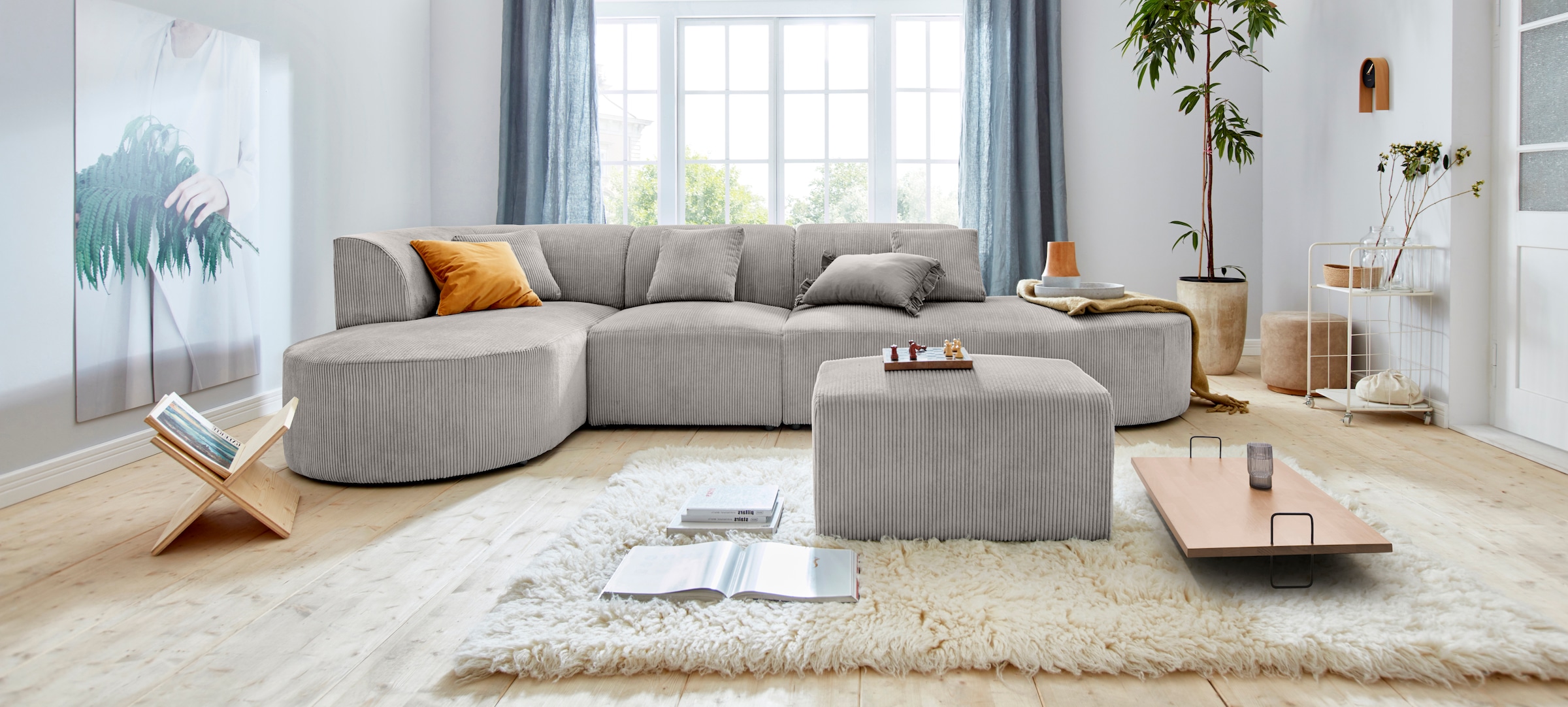 andas Ecksofa "Alesund L-Form" bestehend aus Modulen, auch einzeln erhältll günstig online kaufen