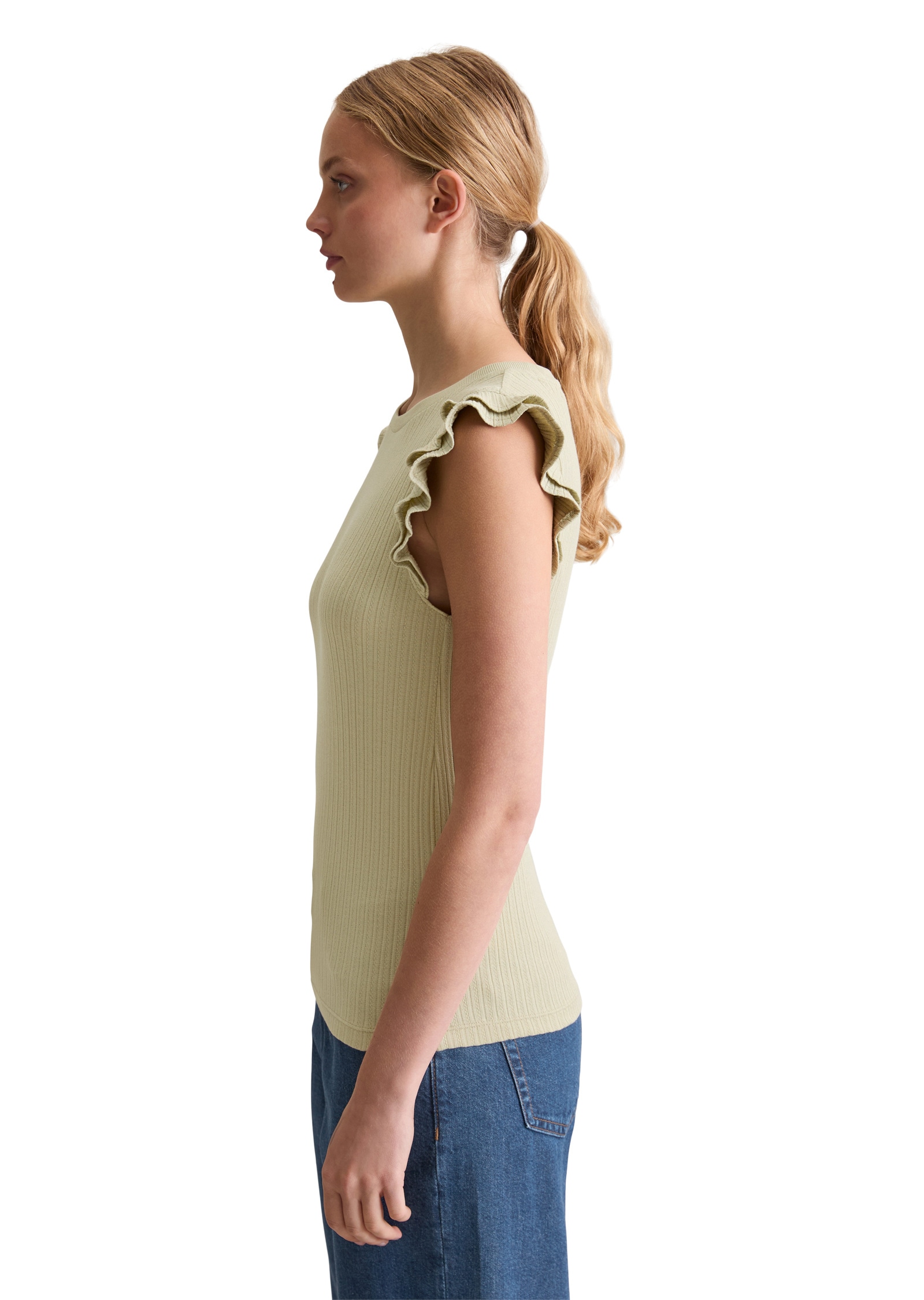 Marc O'Polo DENIM T-Shirt »aus modernem Ribbjersey«