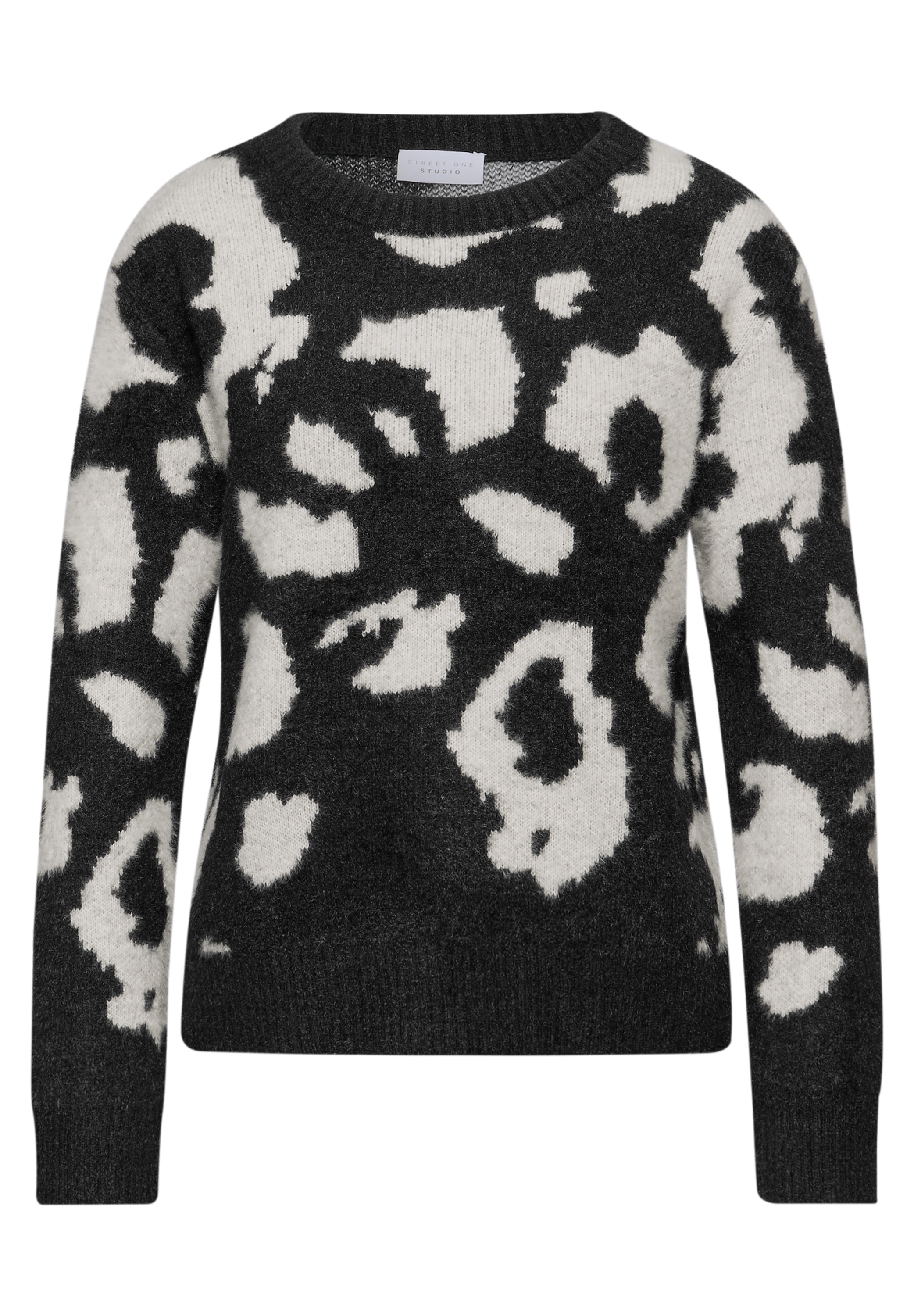 STREET ONE STUDIO Rundhalspullover mit grafischem Muster