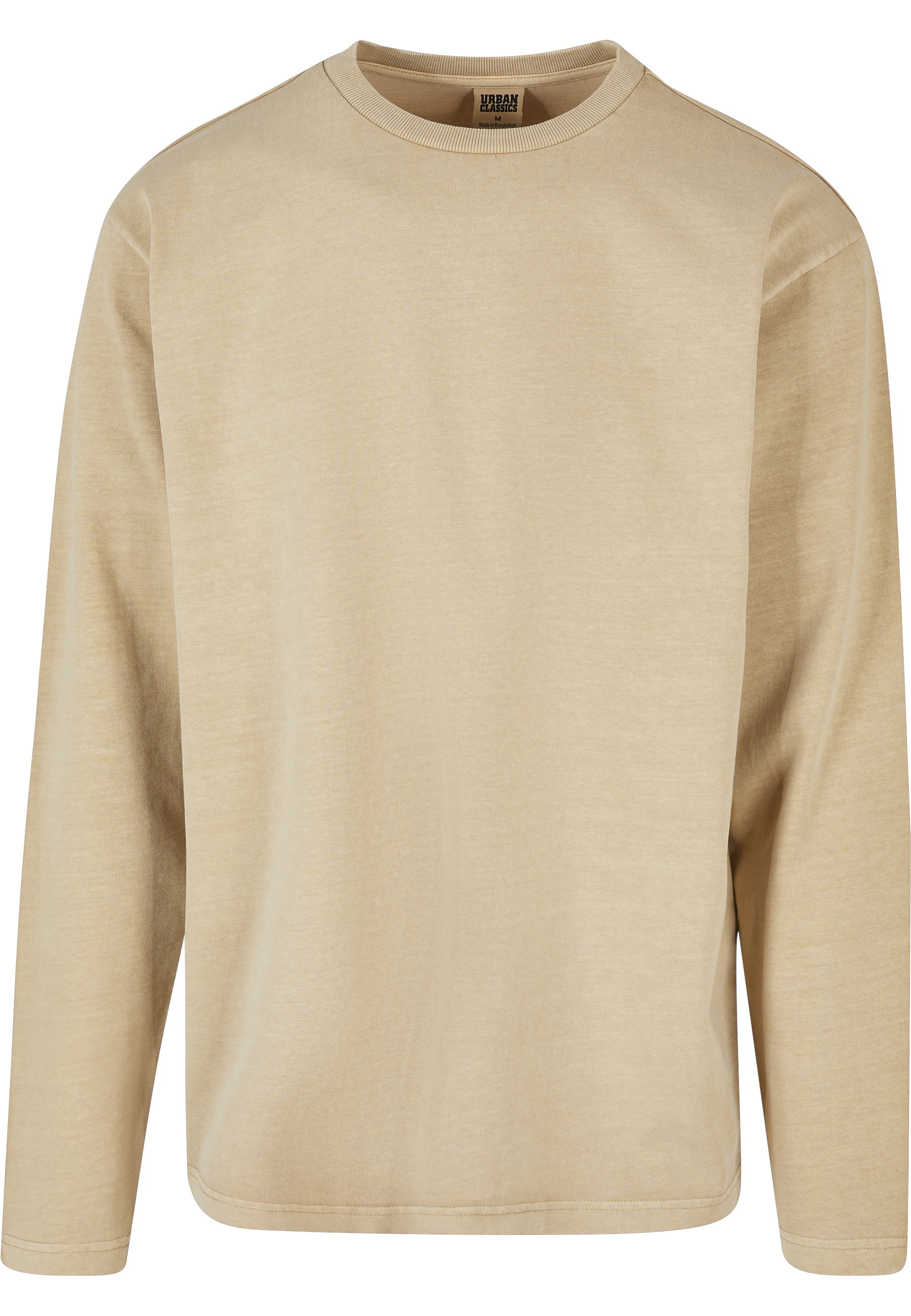 URBAN CLASSICS T-Shirt "Urban Classics Herren Heavy Oversized Garment Dye Longsleeve" 1 Stk.