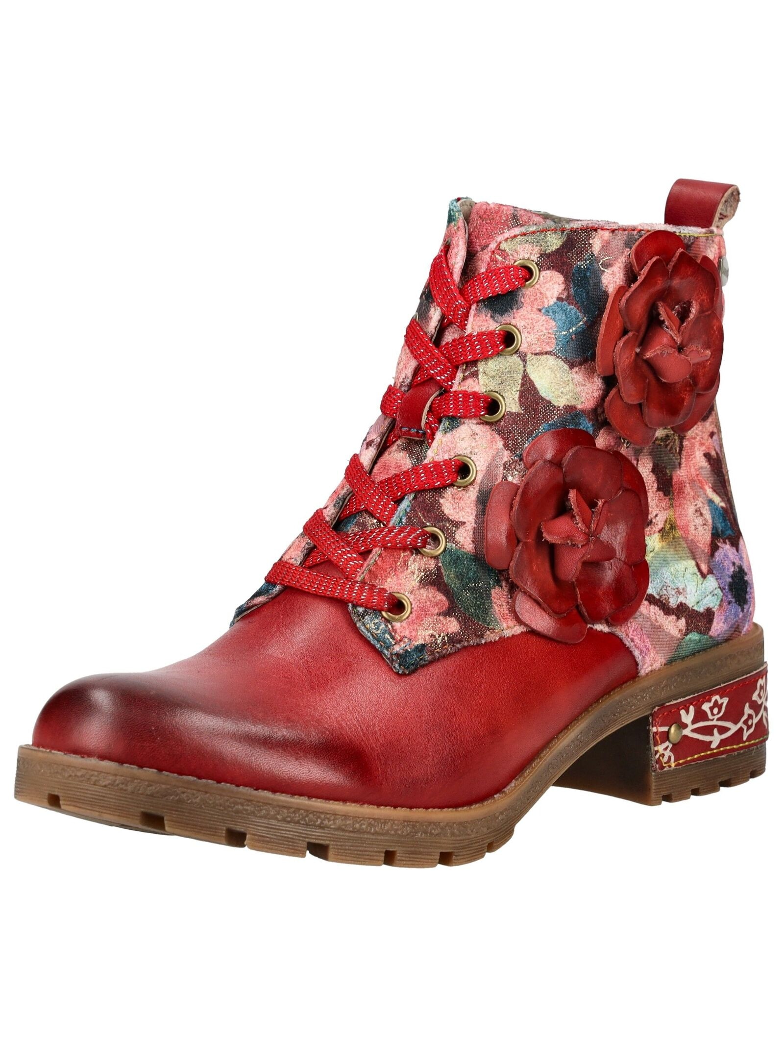 LAURA VITA Schnürstiefelette "LAURA VITA Stiefelette Leder/Textil" günstig online kaufen