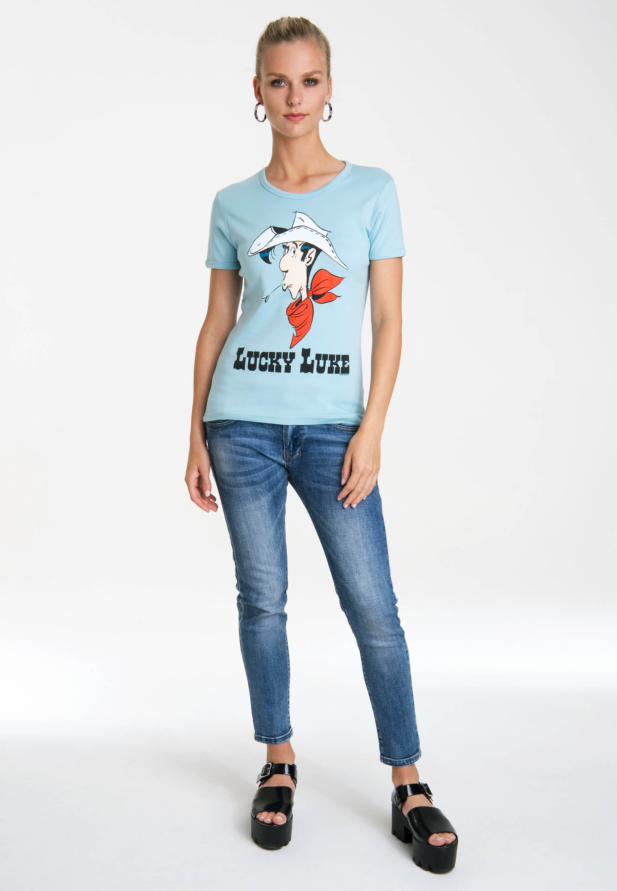 LOGOSHIRT T-Shirt "Lucky Luke Portrait", mit coolem Print günstig online kaufen