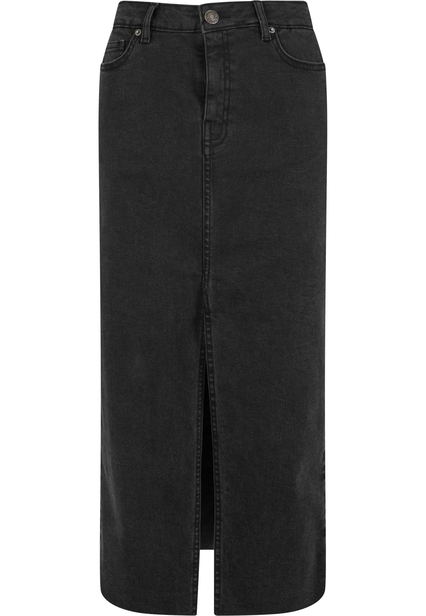 URBAN CLASSICS Sommerrock "Urban Classics Ladies High Slit Denim Skirt" 1 S günstig online kaufen