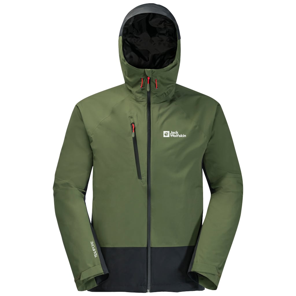 Jack Wolfskin Outdoorjacke »EAGLE PEAK 2L JKT M«, mit Kapuze