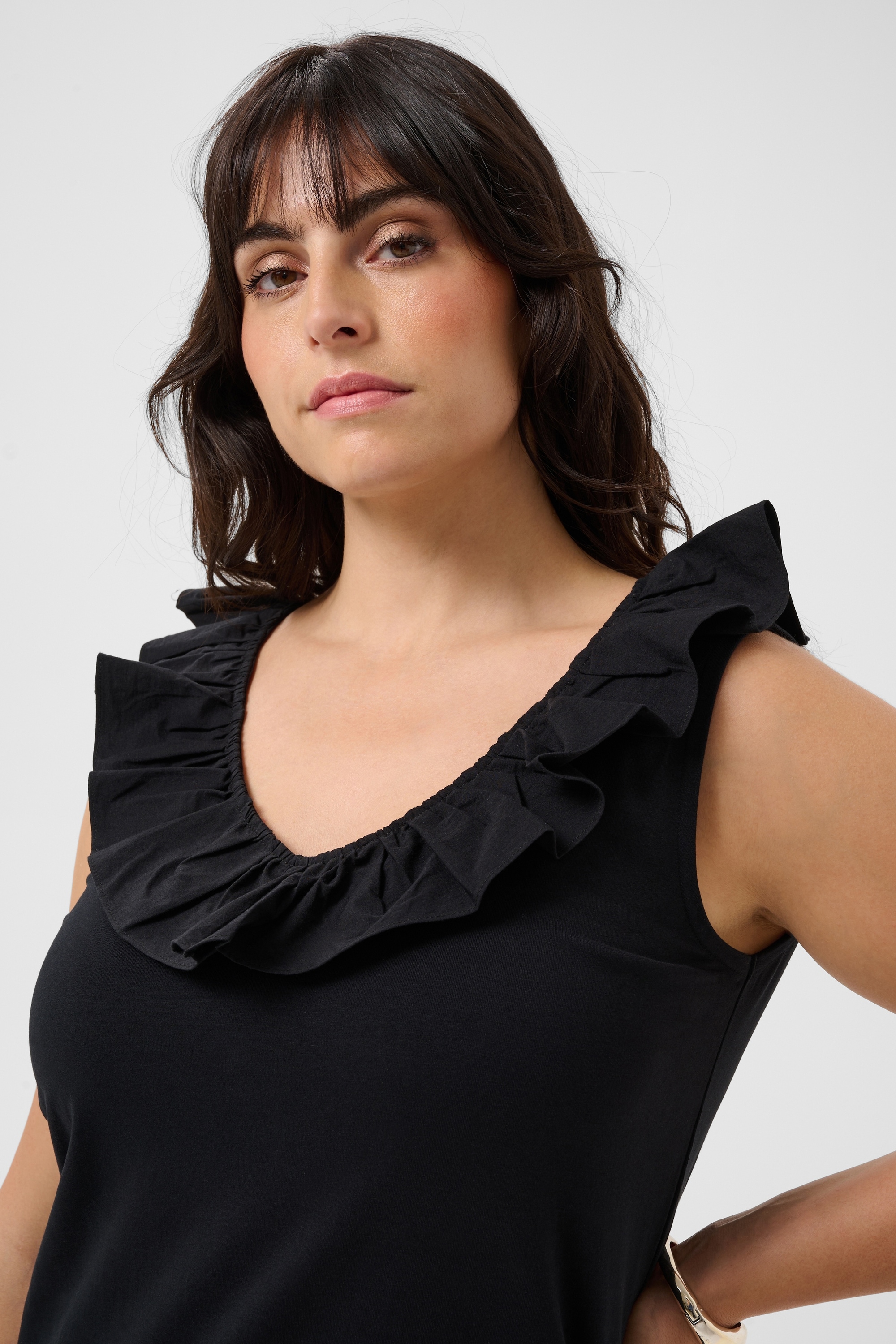 KAFFE Curve Midikleid »Damen Kleid KCdiddie«