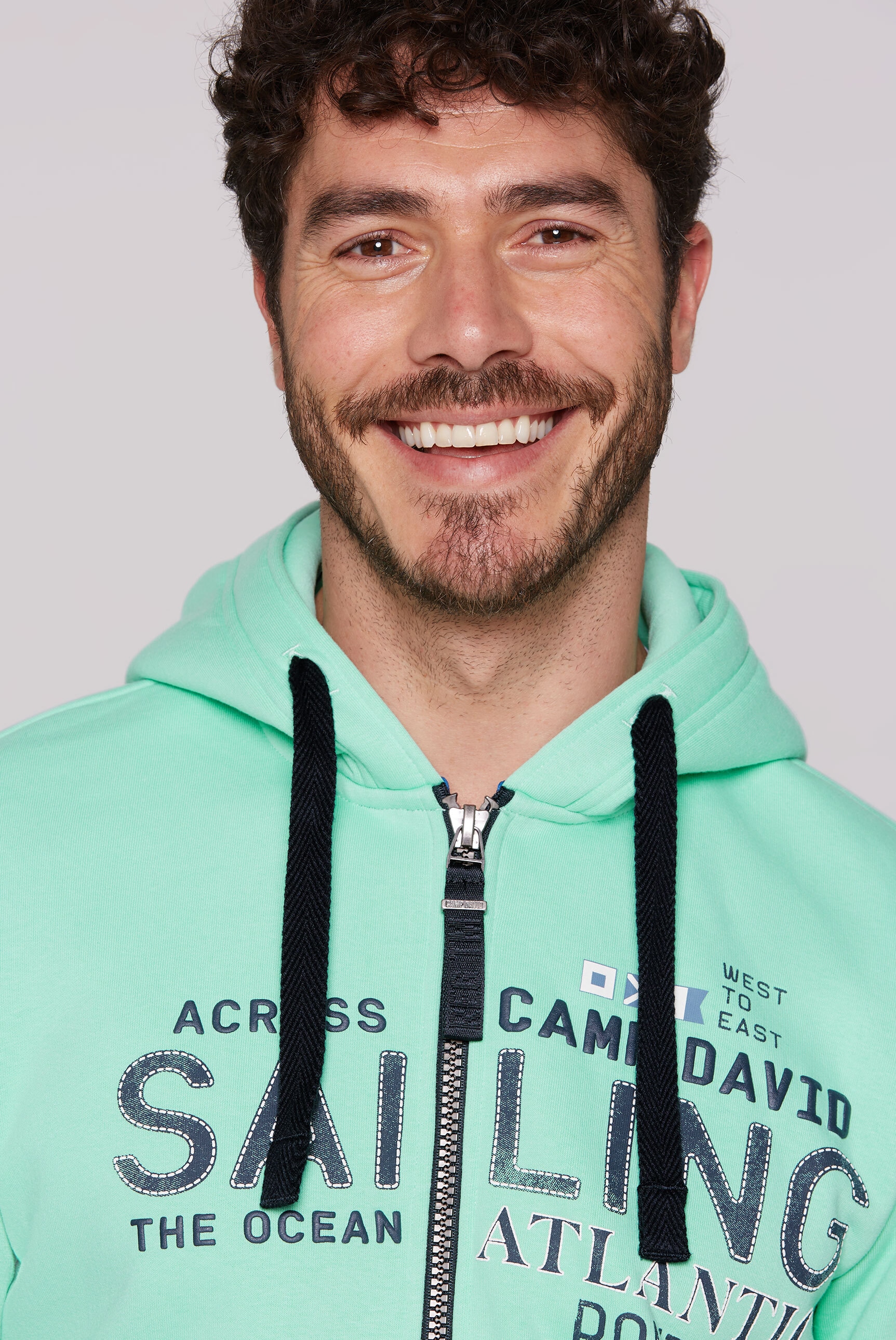 CAMP DAVID Kapuzensweatjacke, mit weicher Innenseite