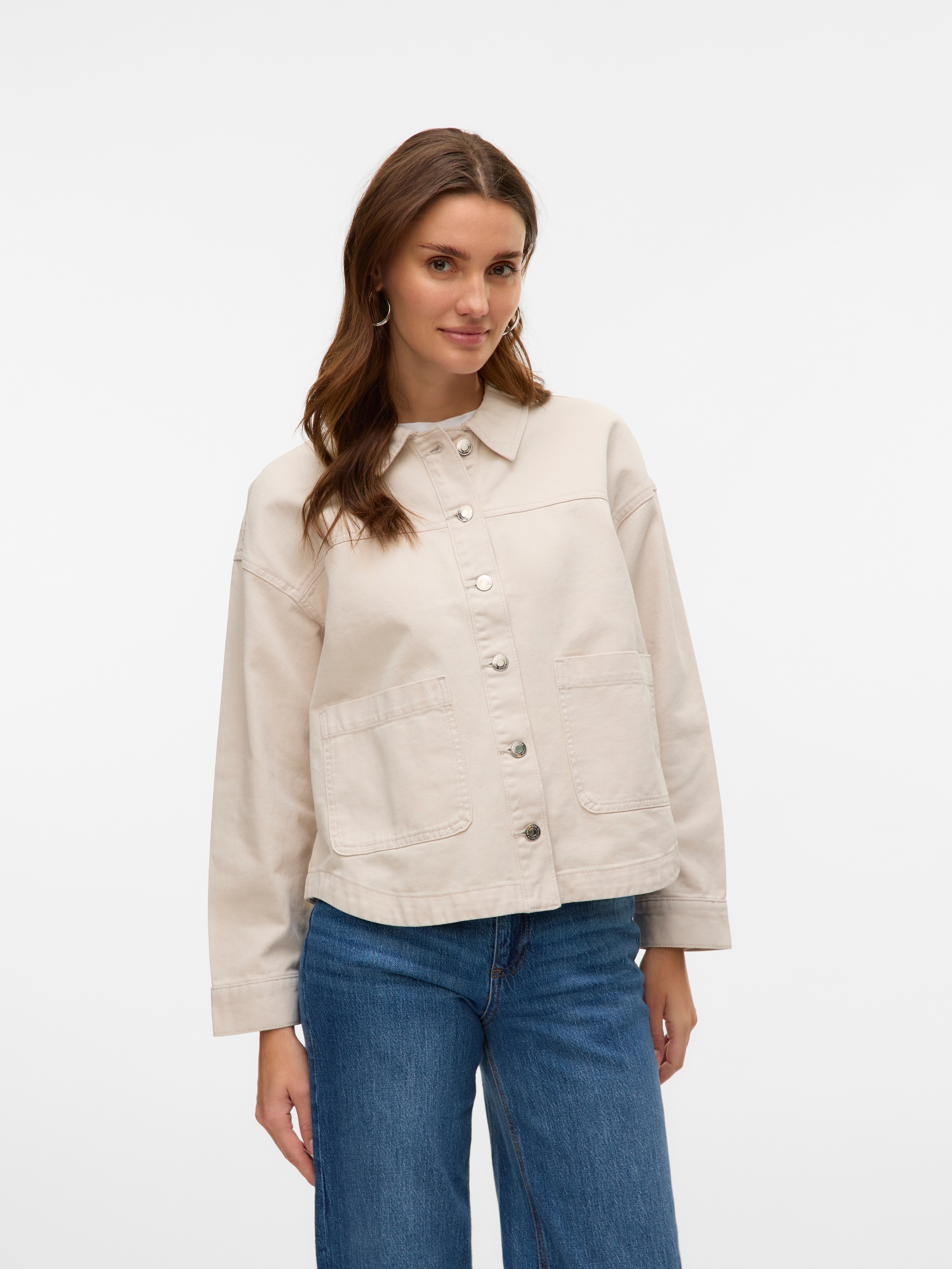 Vero Moda Jeansjacke "VMJAMIE LS DENIM SHACKET MIX NOOS" günstig online kaufen