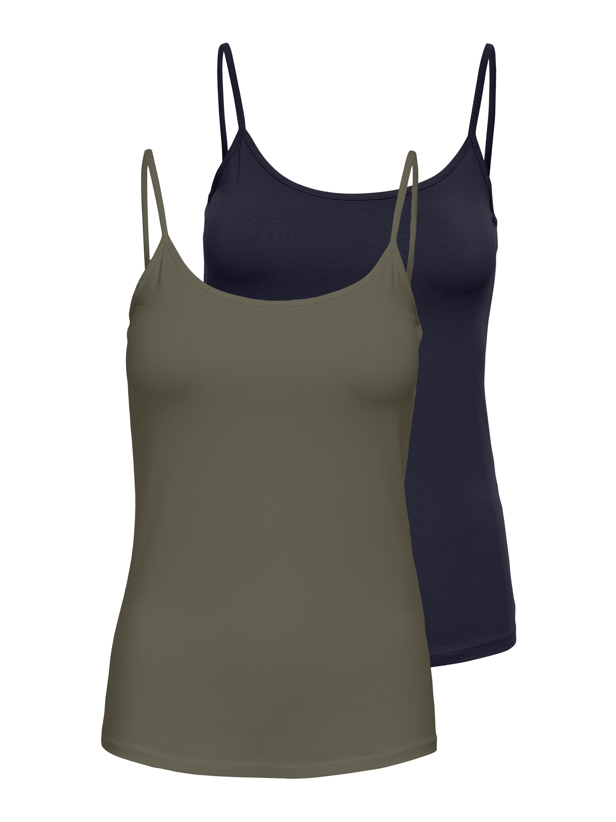 ONLY Spaghettitop "ONLLOVE – Spaghettitops im Doppelpack mit elastischem Tr günstig online kaufen