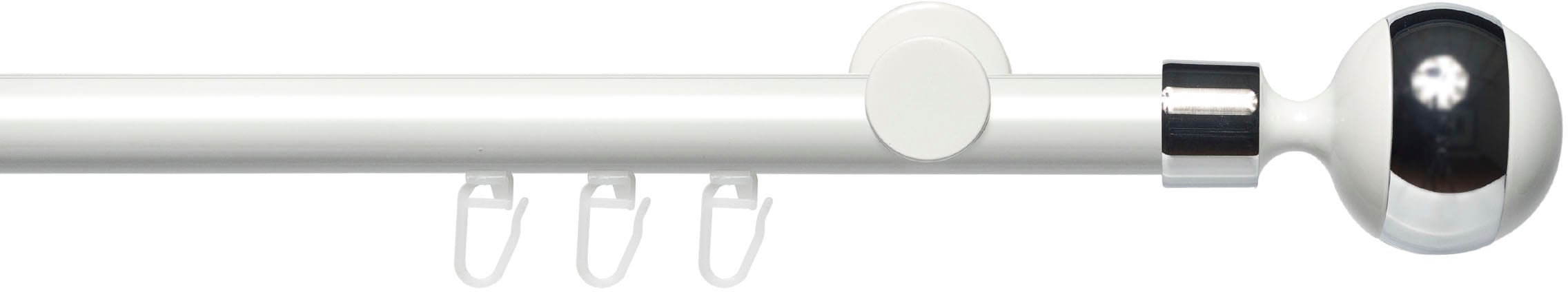Liedeco Gardinenstange "Innenlaufgarnitur 20 mm Power Kugel mit Ring" Ø 2 m günstig online kaufen