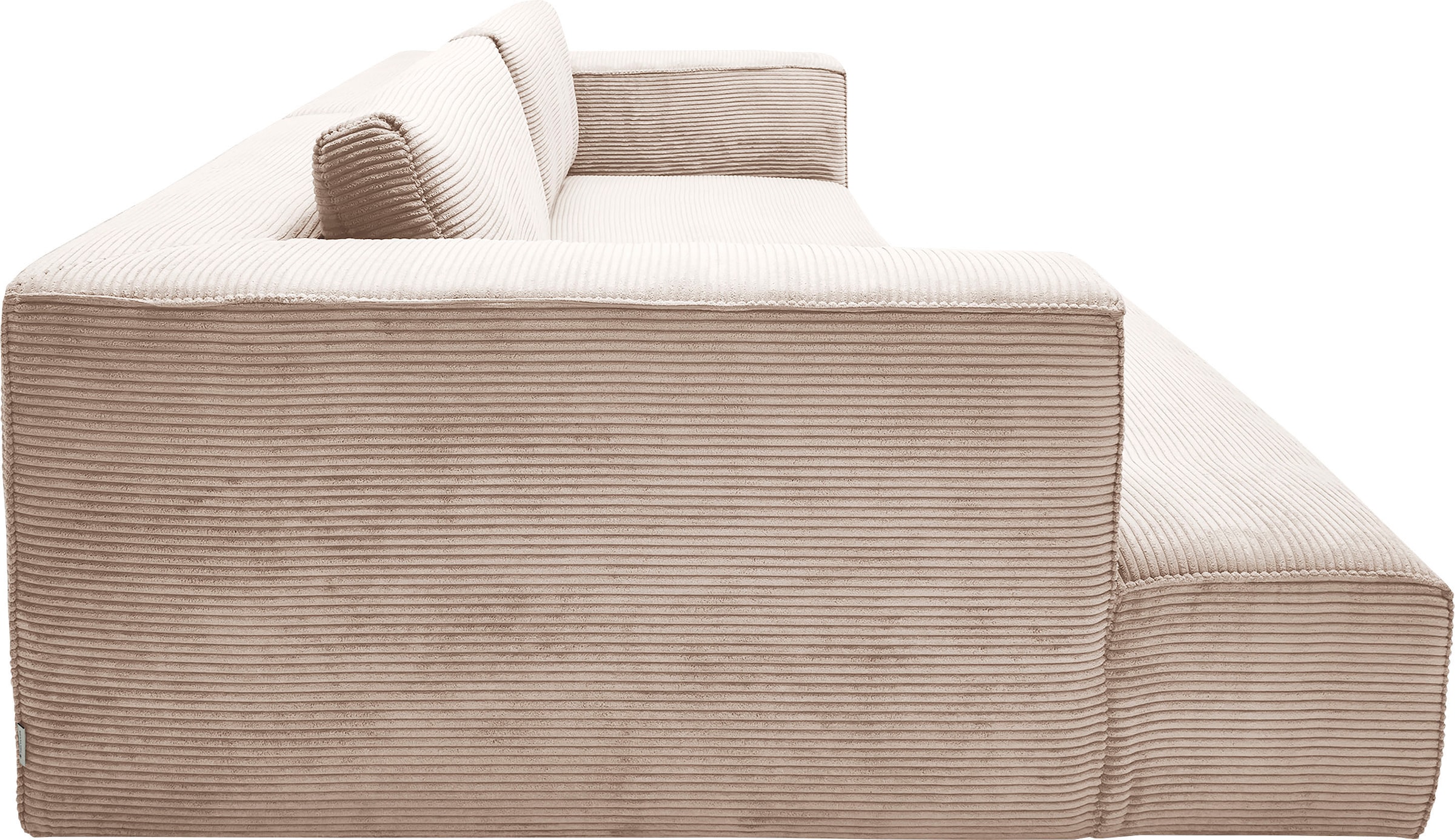 TOM TAILOR HOME Ecksofa »Big Cube Style«, (2 St.), mit cleanen Stegkissen, extra große Sitztiefe, Breite 270cm