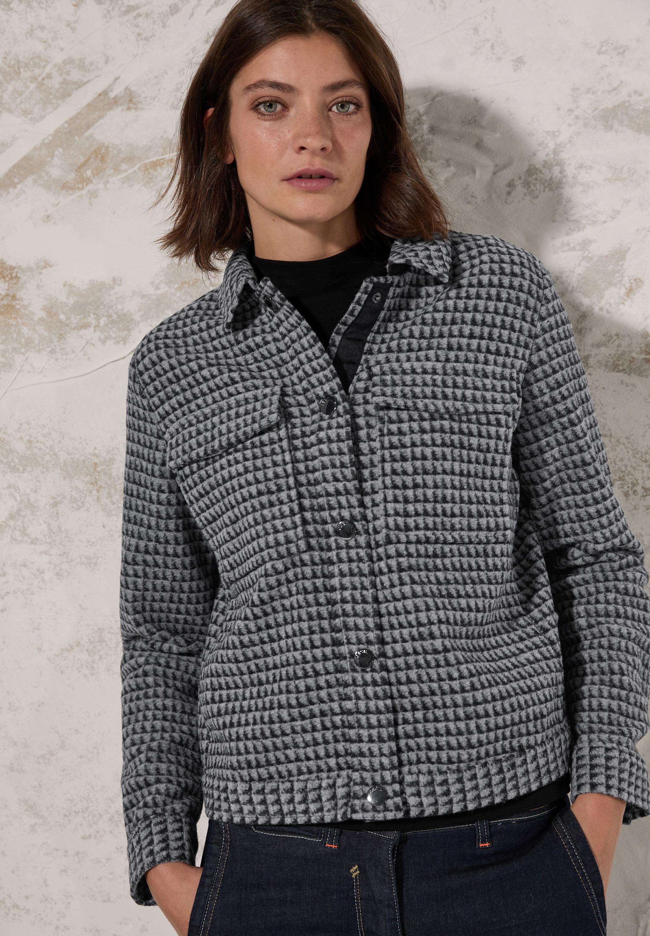 Cecil Kurzjacke, ohne Kapuze, Jacquard