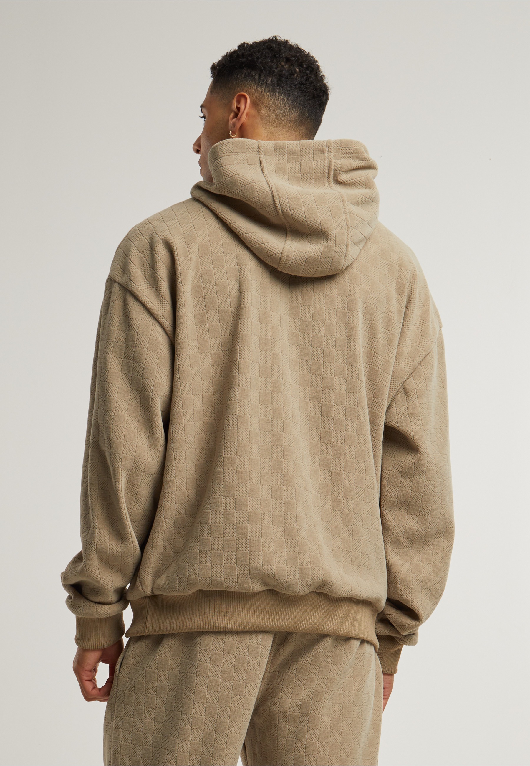 URBAN CLASSICS Kapuzenpullover »Urban Classics Jacquard Velvet Oversized Hoody« 1 Stk.