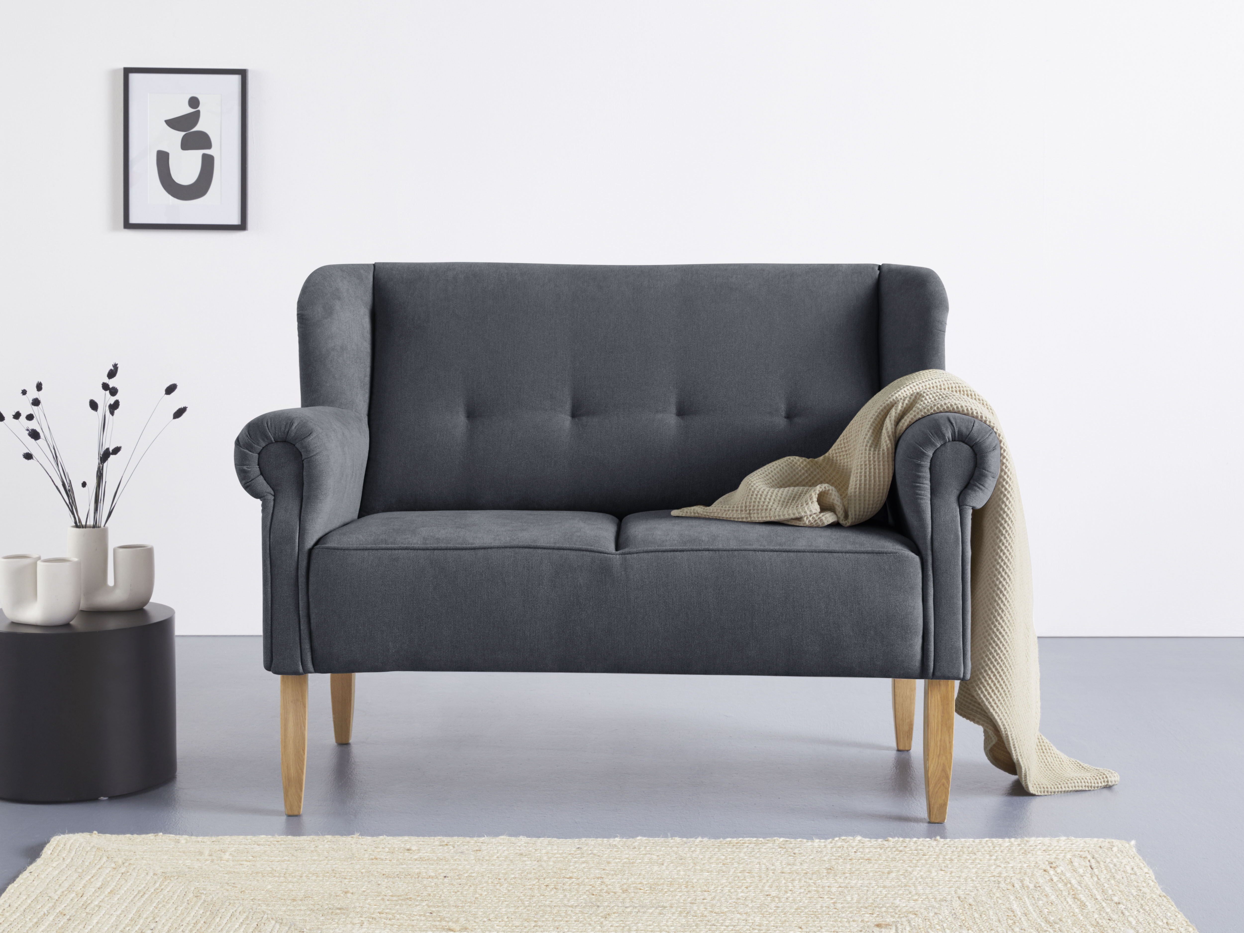 Home affaire Küchensofa "Moro Couch mit Federkern, bequem, Breite 142cm" in verschiedenen Stoffen und Farben