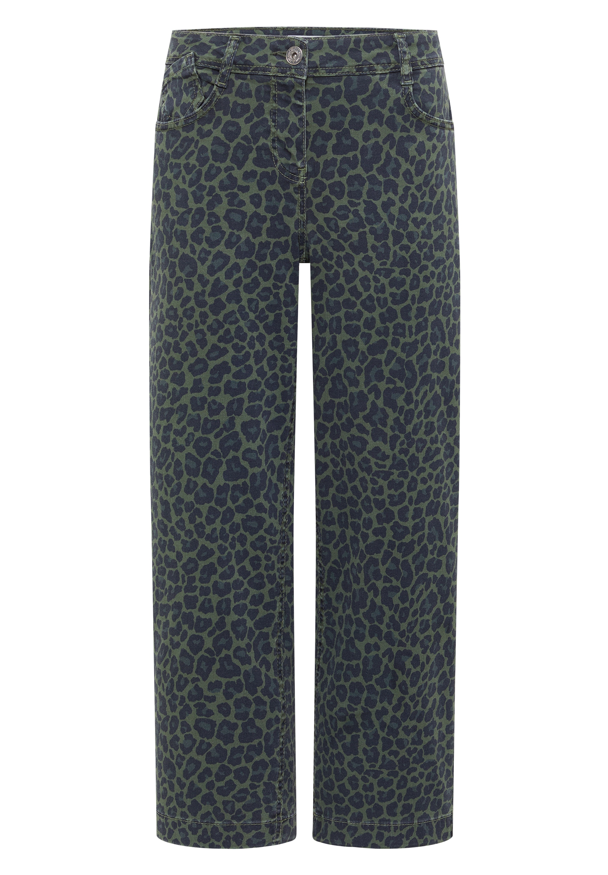 Cecil Loose-fit-Jeans mit Leo-Muster
