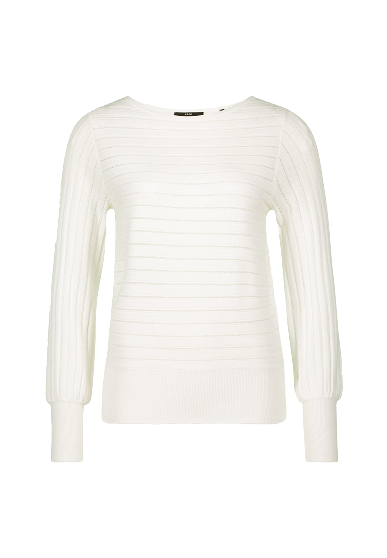 Zero Strickpullover »zero Pullover mit Strukturmuster«, (1 tlg.), strukturiert