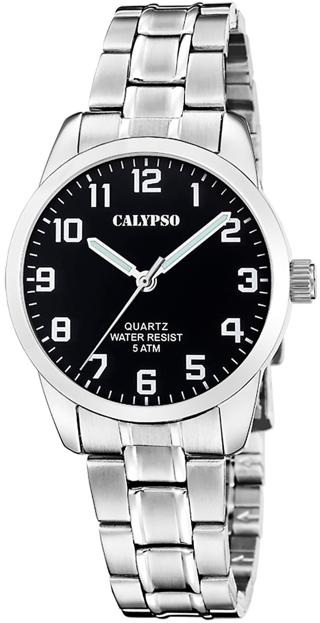 CALYPSO WATCHES Damen Quarzuhr "Basic", silber, Armbanduhren, Armbanduhr, Damenuhr, Edelstahlarmband, analog
