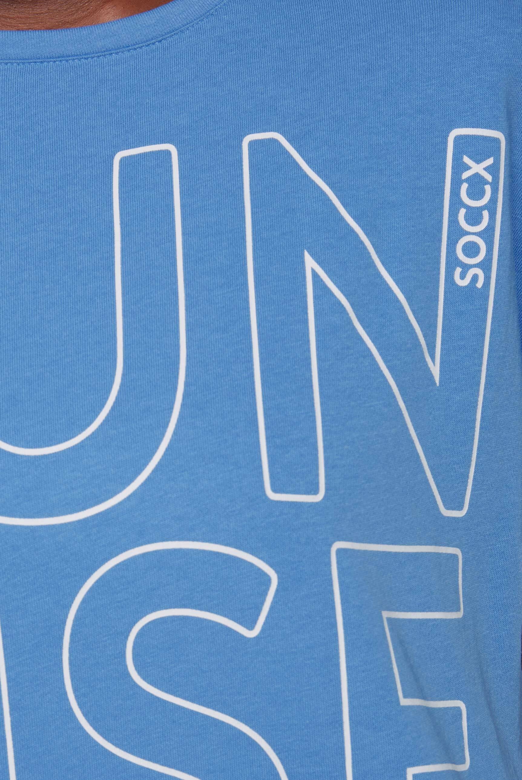 SOCCX Rundhalsshirt, mit längerer Rückenpartie