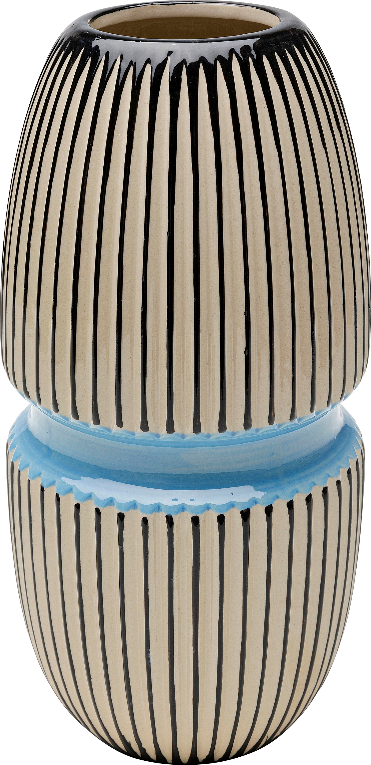 KARE Tischvase »Vase Calabria Blau 31cm«