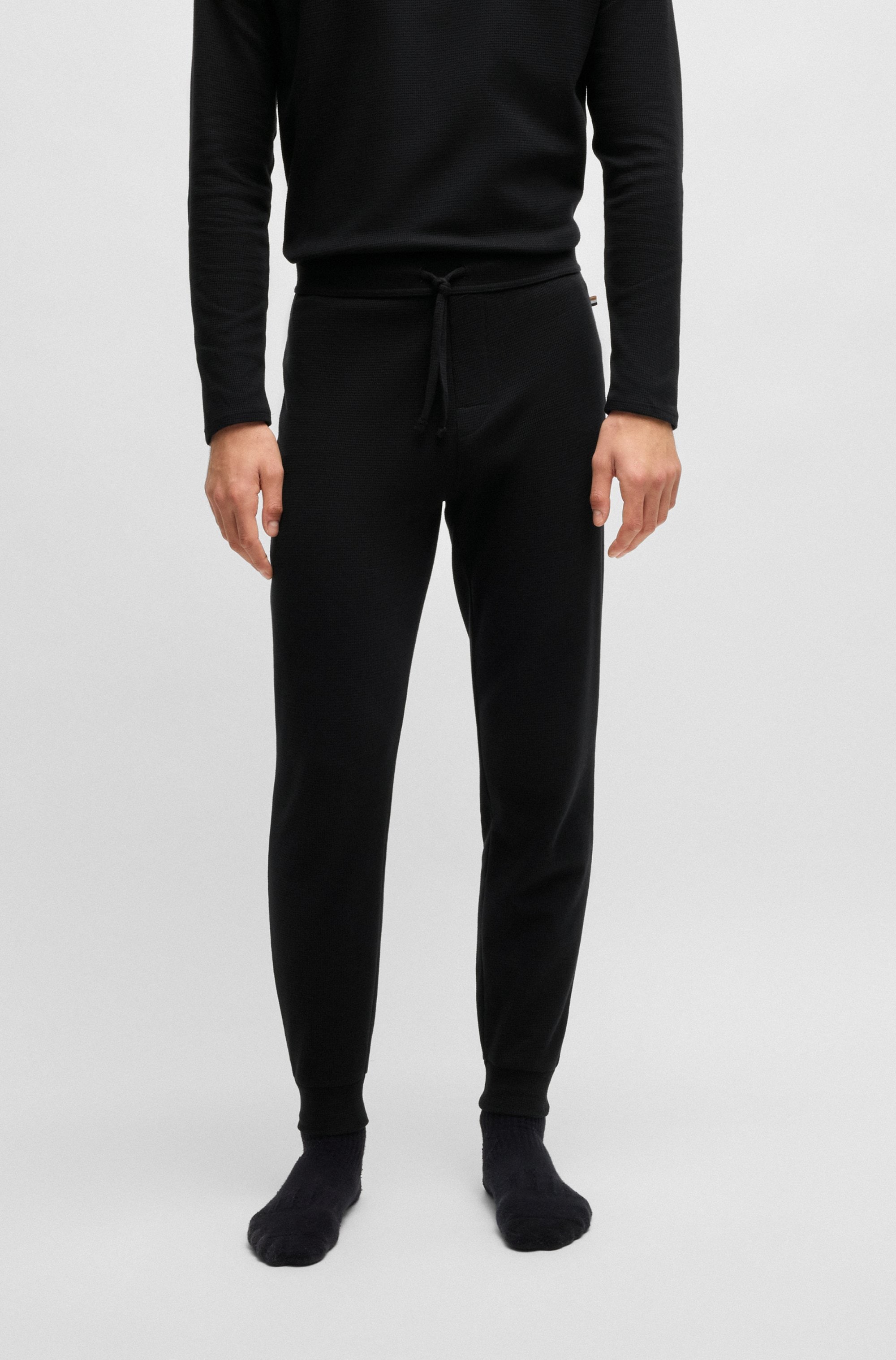 BOSS Pyjamahose "Waffle Pants Cuf" günstig online kaufen