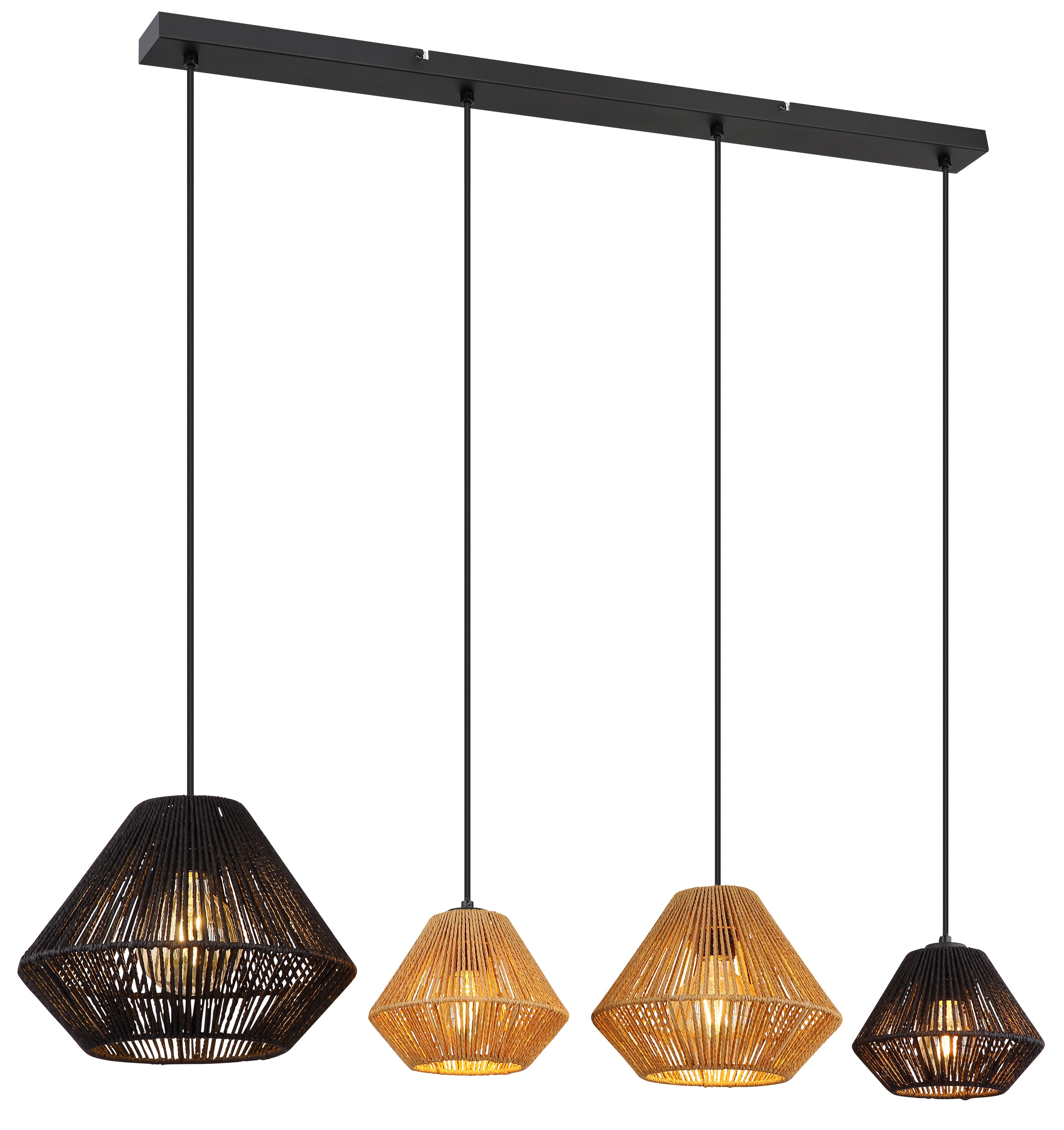 GLOBO LIGHTING Hängeleuchte »HOUDINI«, Leuchtmittel E27 | ohne Leuchtmittel, Hängelampe/Pendelleuchte/Esszimmer/Wohnzimmer/Esstisch